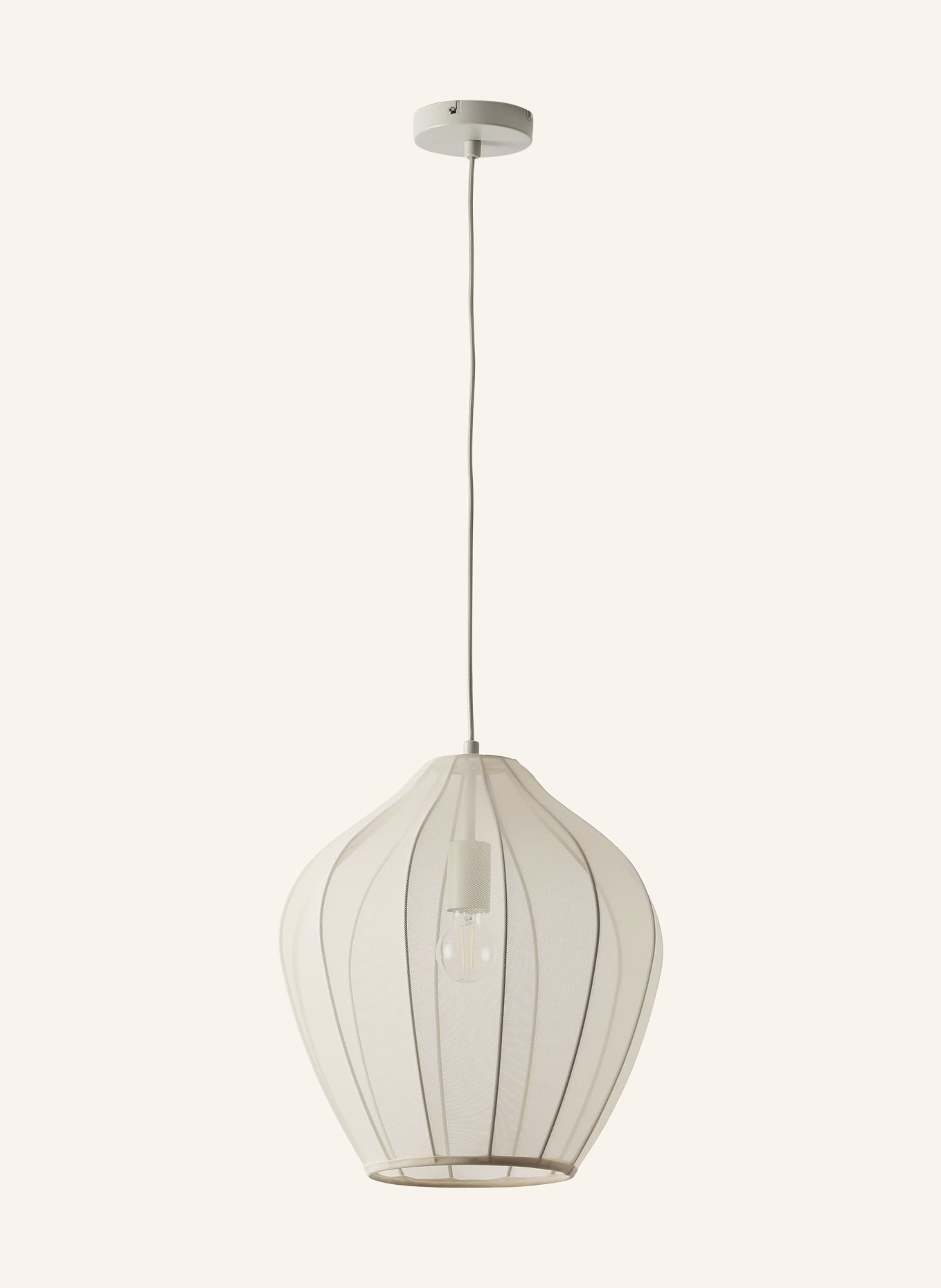 Westwing Collection Pendelleuchte BEAU, Farbe: CREME (Bild 1)