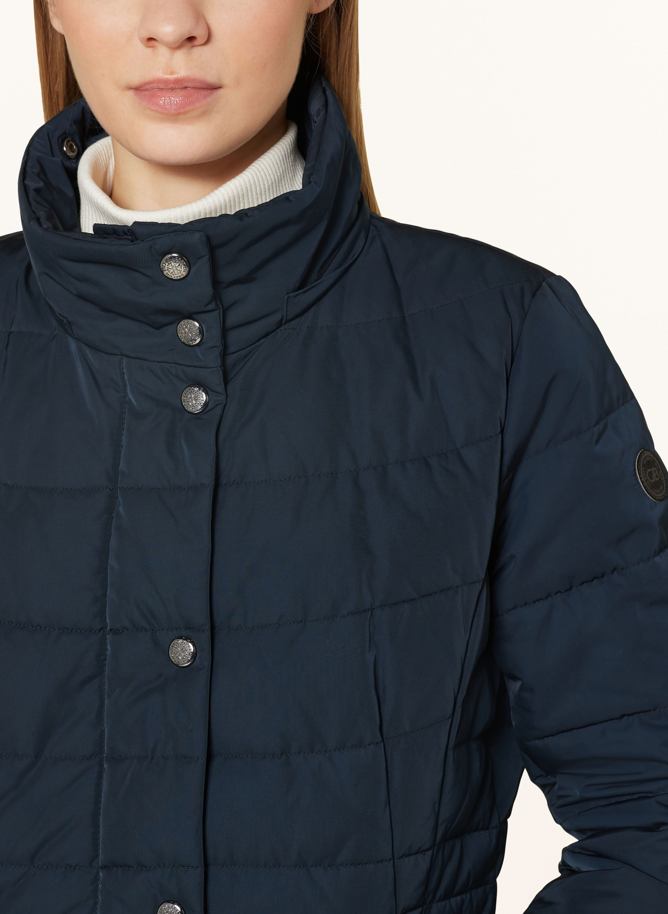 GIL BRET Quilted coat with DUPONT™ SORONA® insulation: DARK BLUE