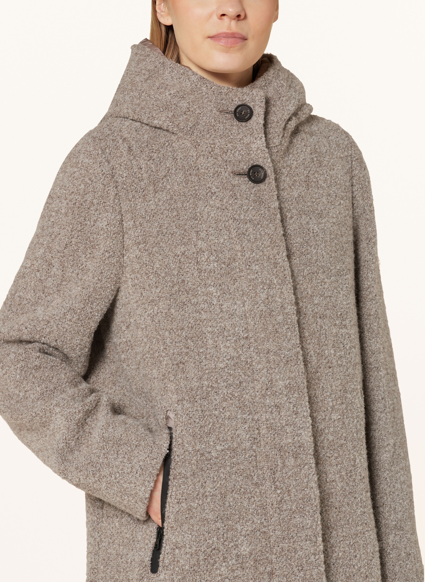 Wollmantel BouclÃ© Mantel GrÃ¼n BouclÃ©mantel Esprit Boucle Mantel