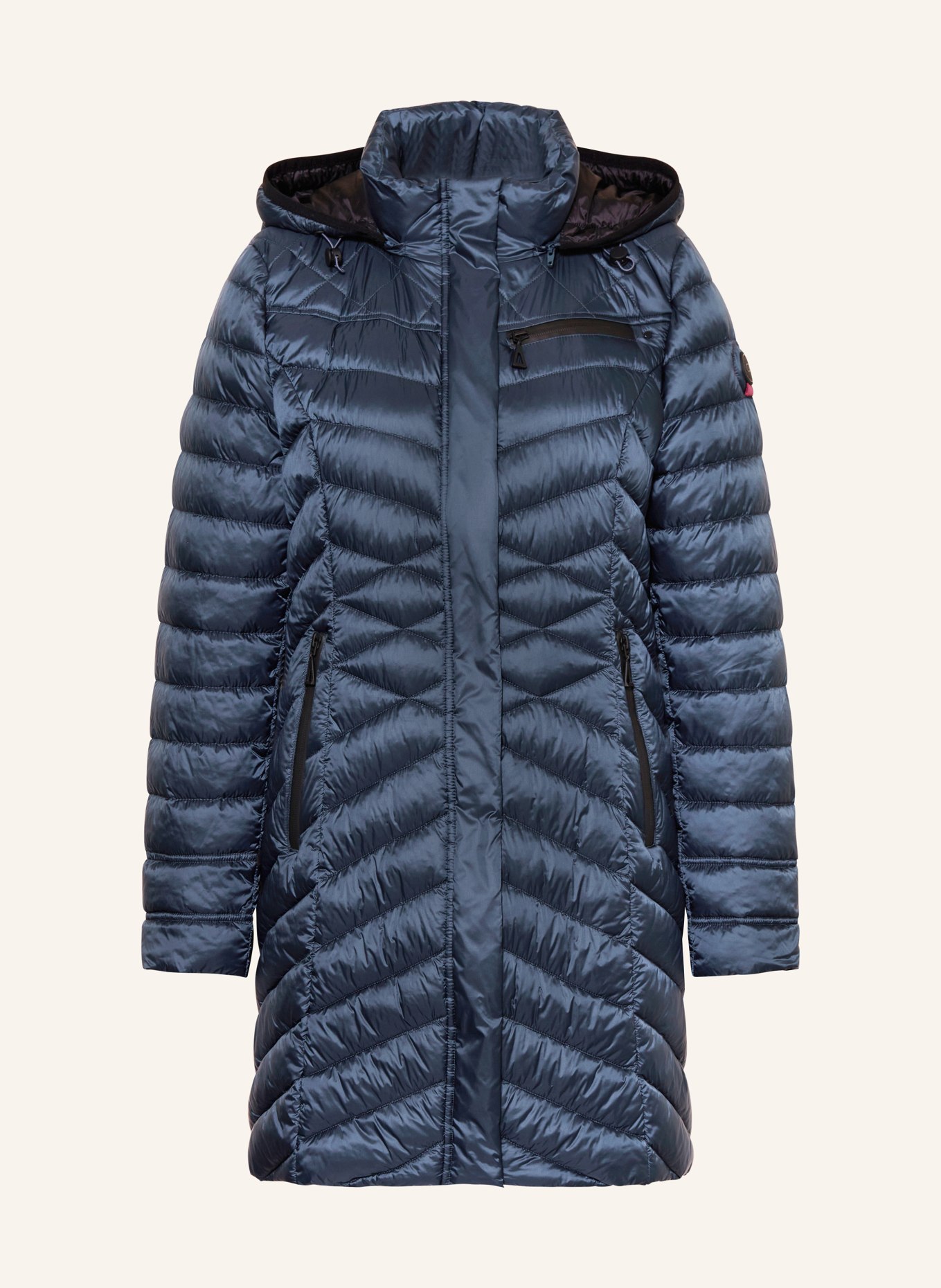 Langer Steppmantel Langer Steppmantel Steppmantel Schwarz GlÃ