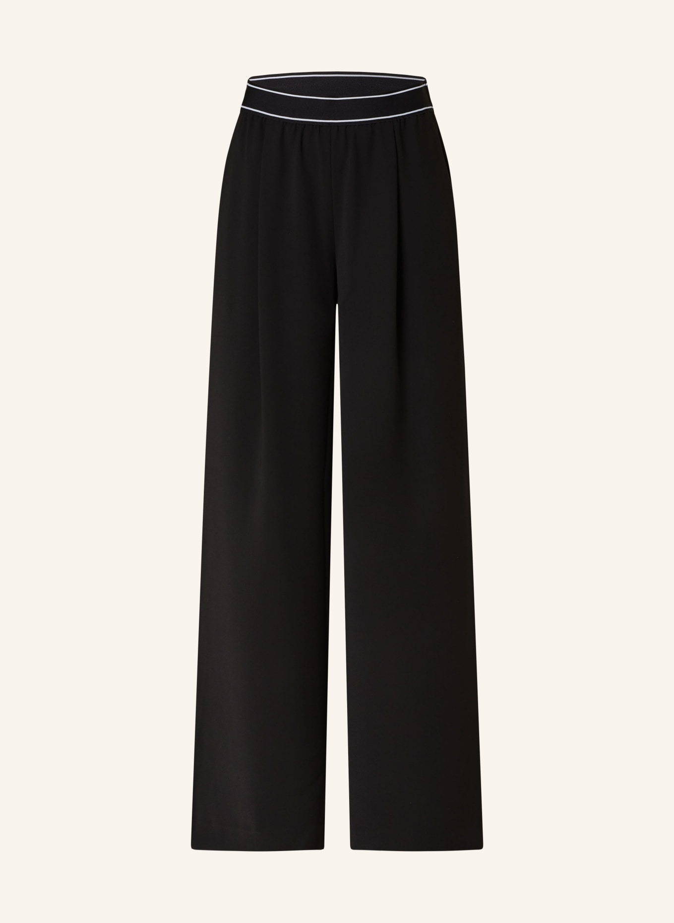 REISS Wide leg trousers ABIGAIL, Color: BLACK (Image 1)