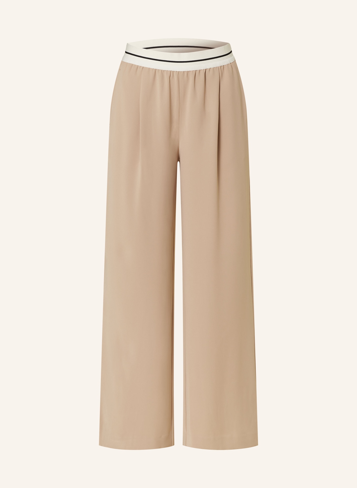 REISS Wide leg trousers ABIGAIL, Color: LIGHT BROWN (Image 1)