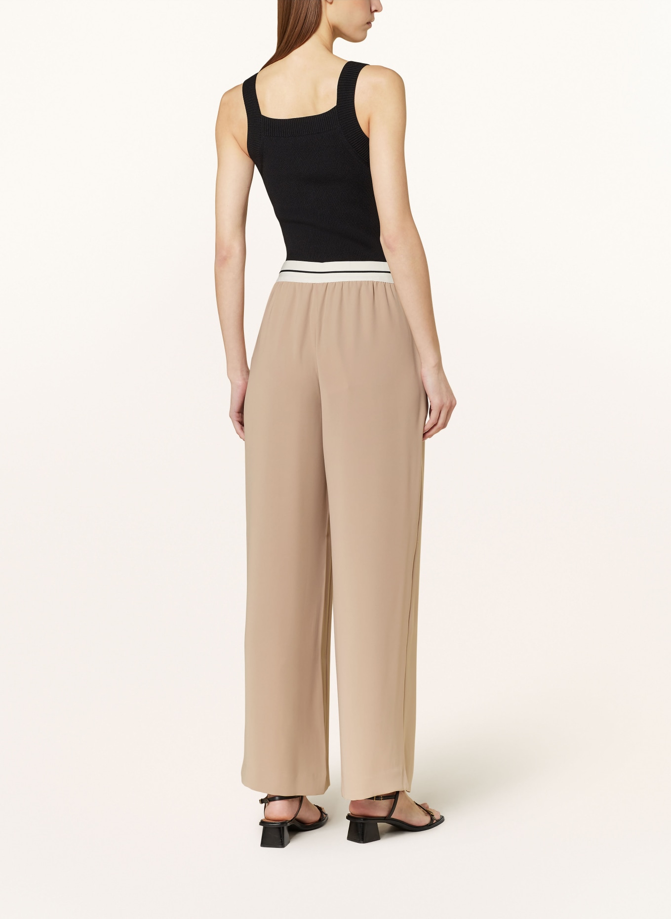 REISS Wide leg trousers ABIGAIL, Color: LIGHT BROWN (Image 3)