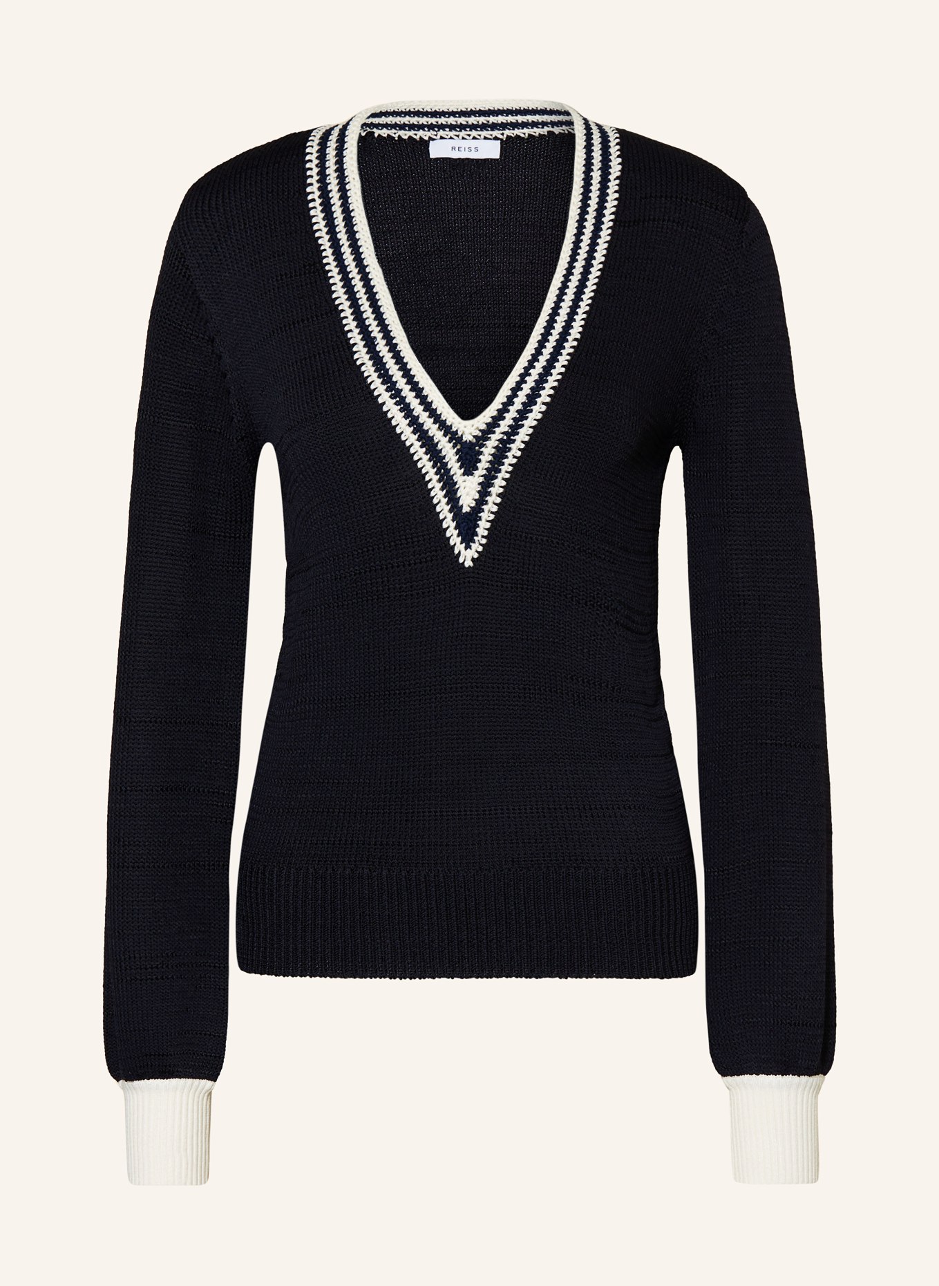REISS Sweater TAMMY, Color: DARK BLUE/ WHITE (Image 1)