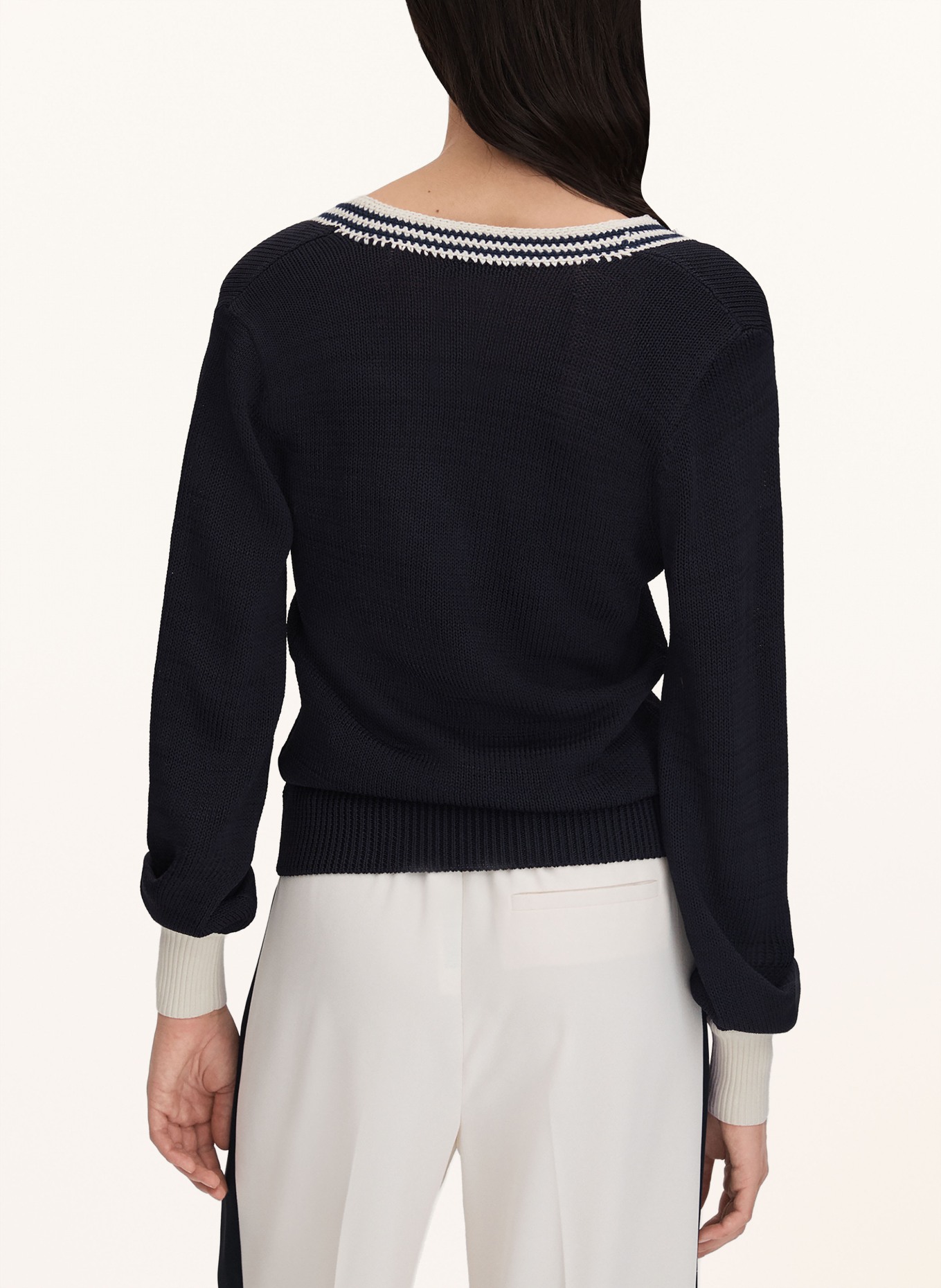 REISS Sweater TAMMY, Color: DARK BLUE/ WHITE (Image 3)