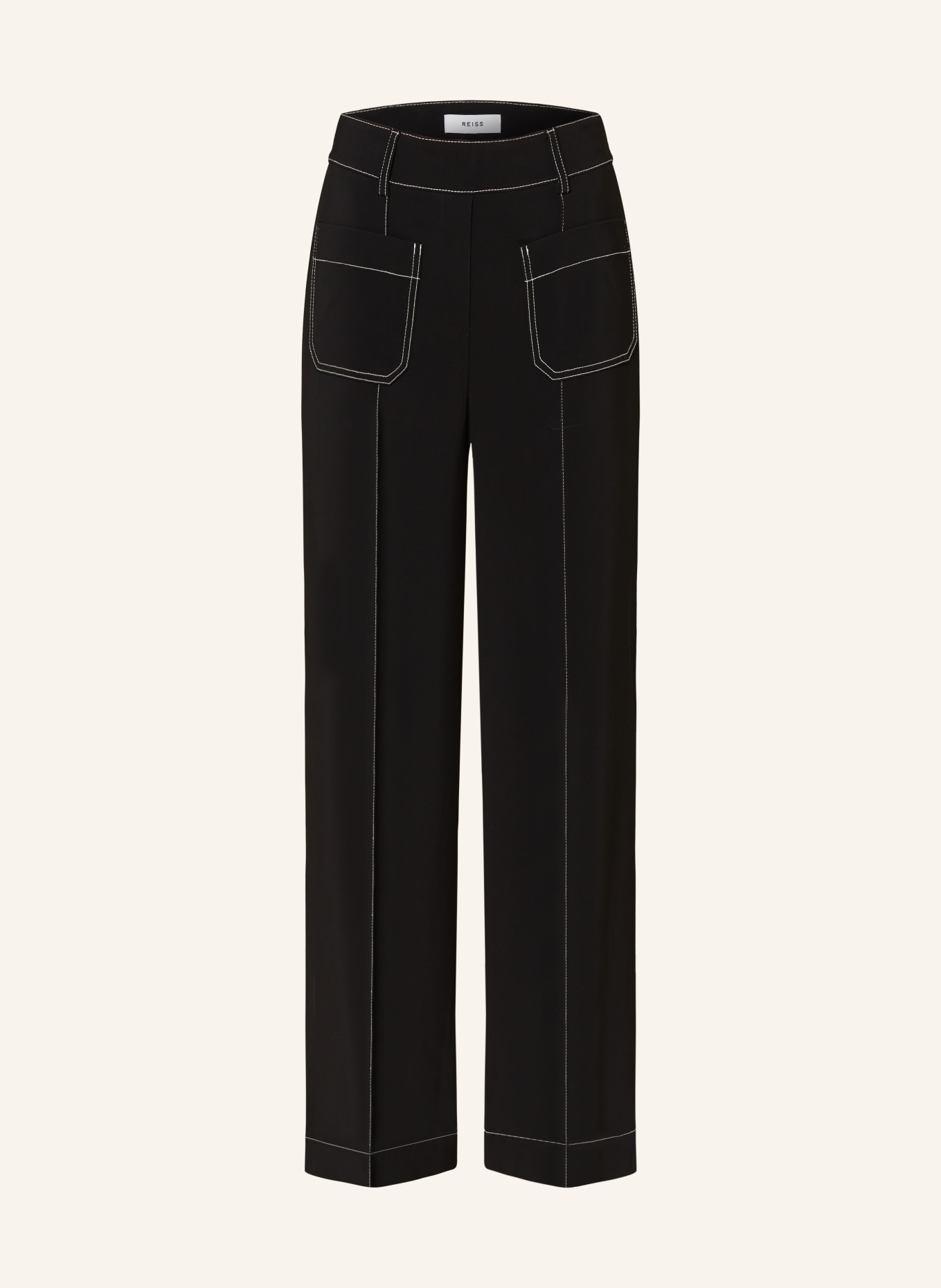 REISS Wide leg trousers KYLIE, Color: BLACK (Image 1)
