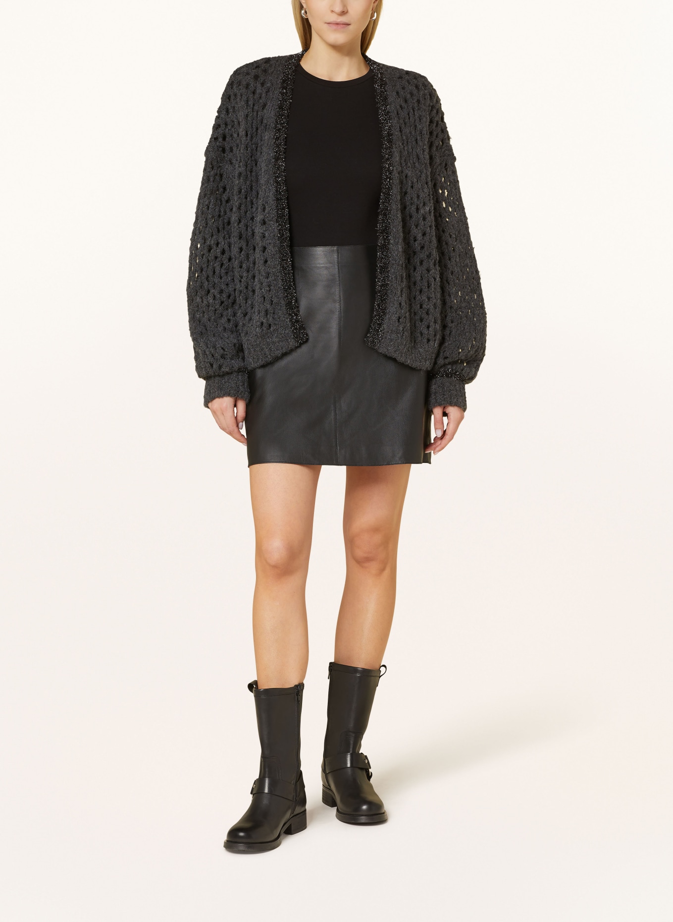 yippie hippie Strickhülle: DUNKELGRAU