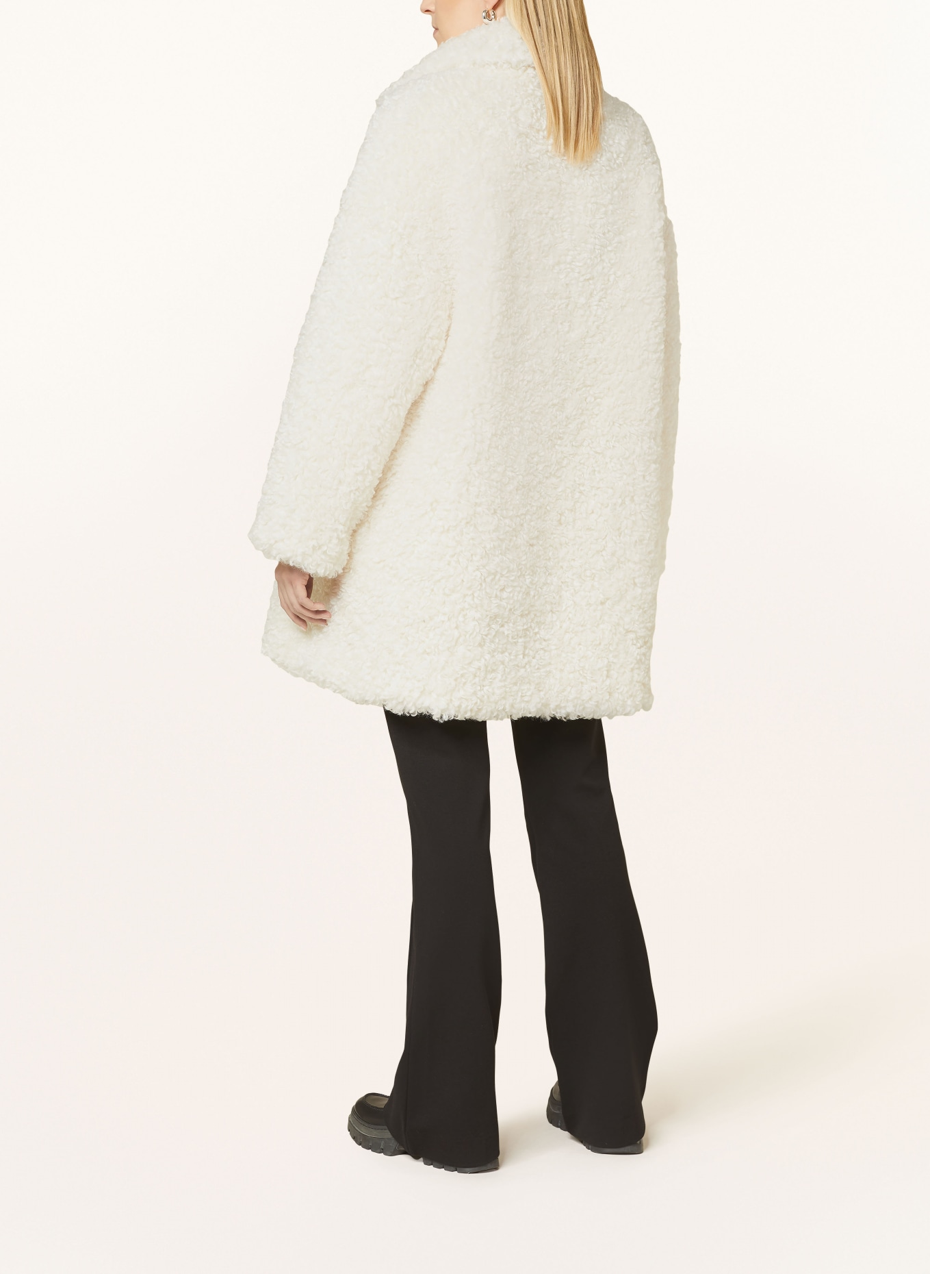 yippie hippie Teddy coat: ECRU