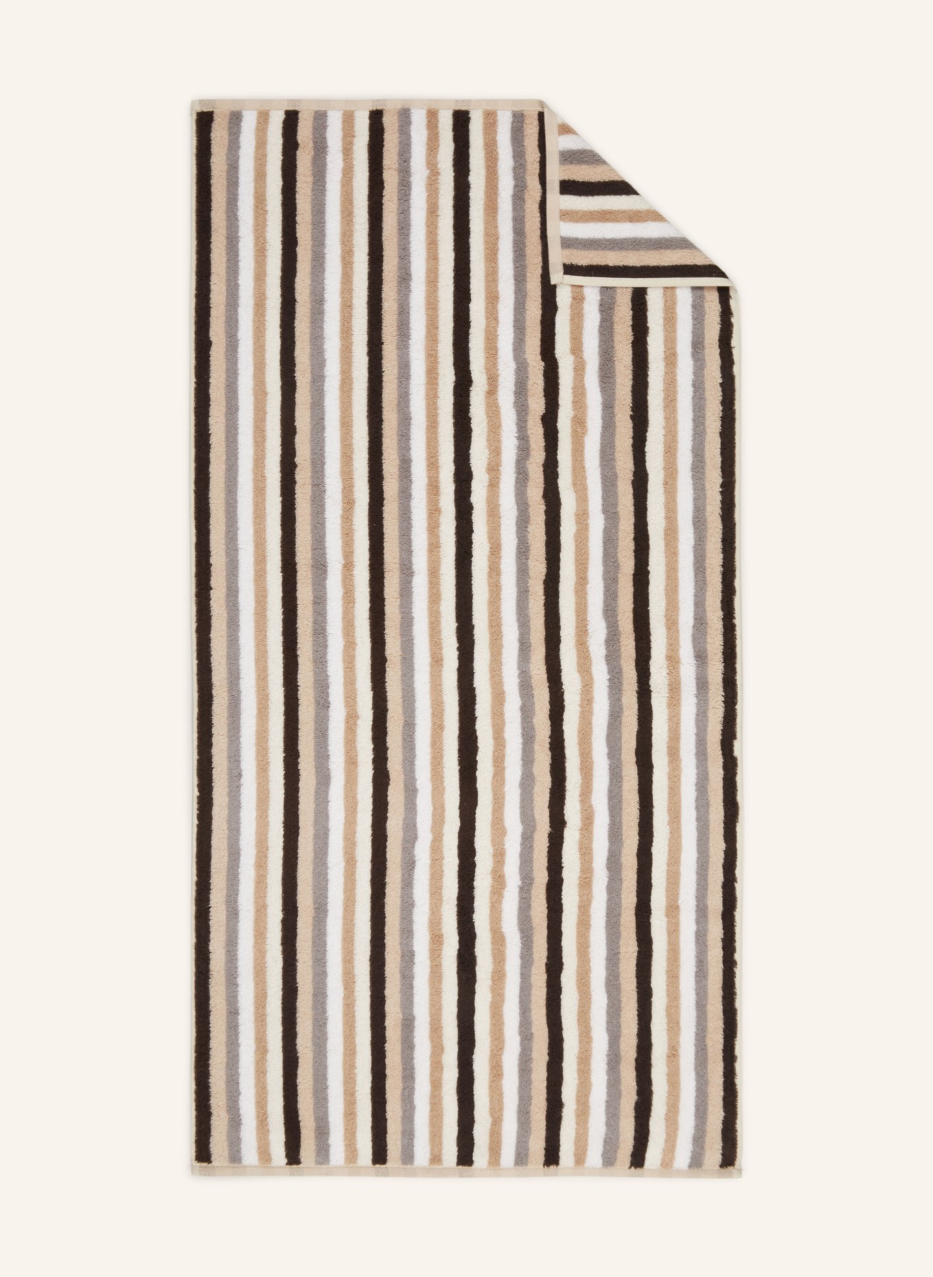 Cawö Towel SHADES, Color: BEIGE/ WHITE/ BLACK (Image 1)