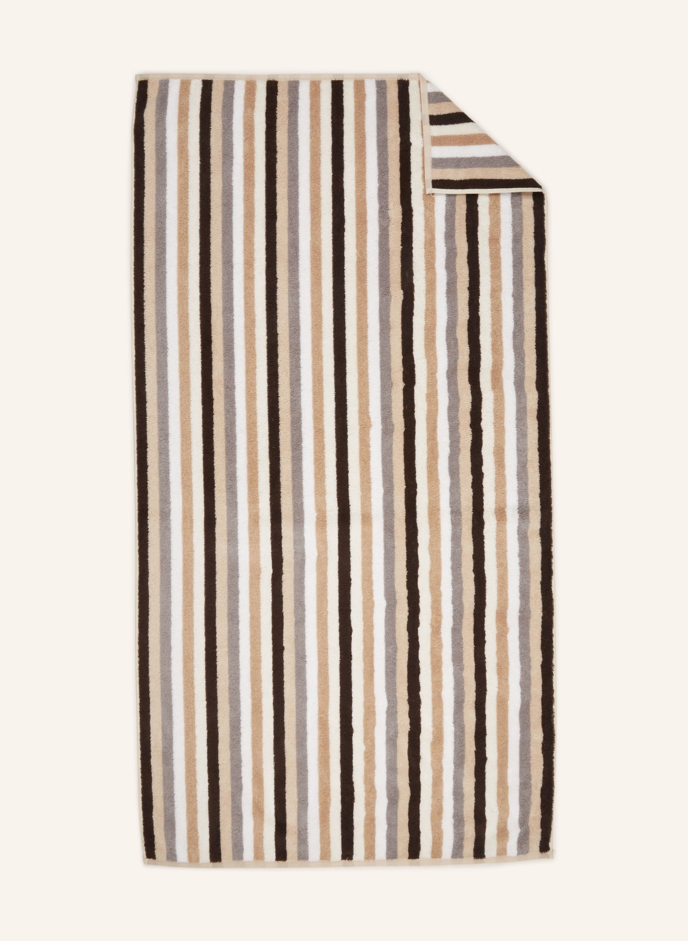Cawö Bath towel SHADES, Color: WHITE/ BLACK/ BEIGE (Image 1)