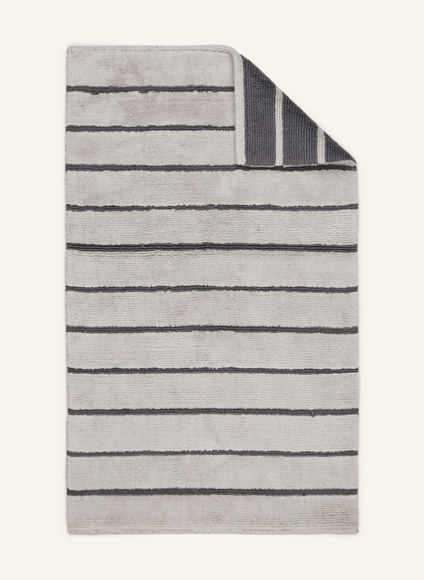 Cawö Badematte zum Wenden: DUNKELGRAU / HELLGRAU