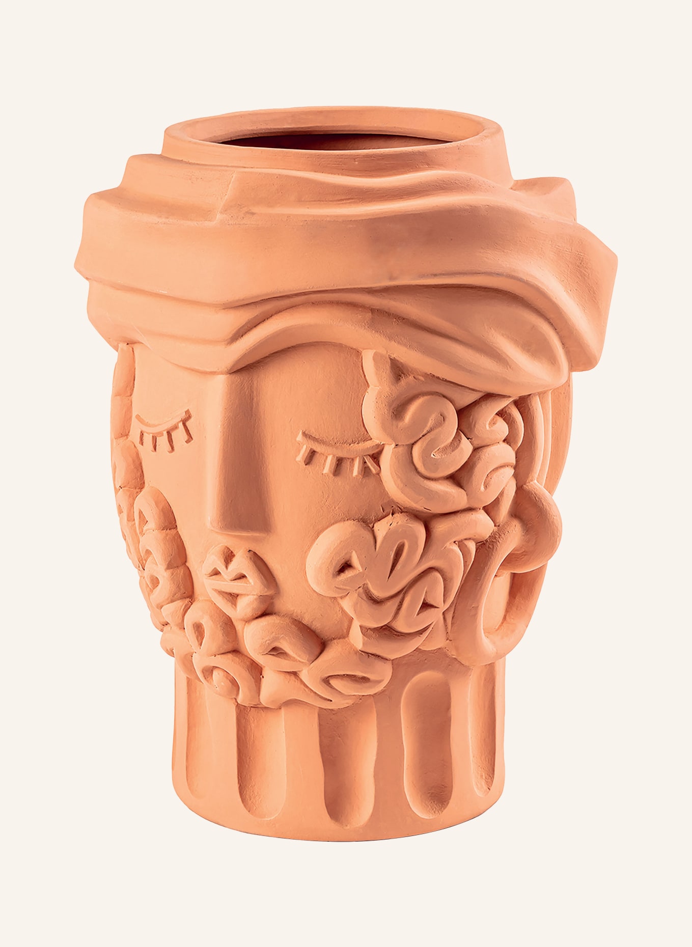 SELETTI Vase MAGNA GRAECIA MAN, Farbe: ORANGE (Bild 1)