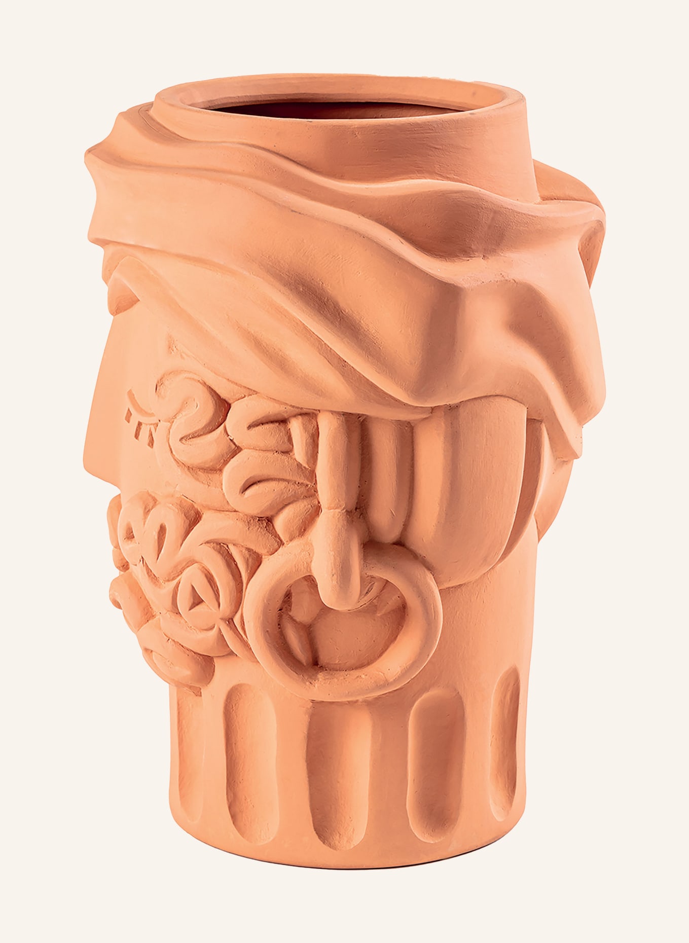 SELETTI Vase MAGNA GRAECIA MAN, Color: ORANGE (Image 2)