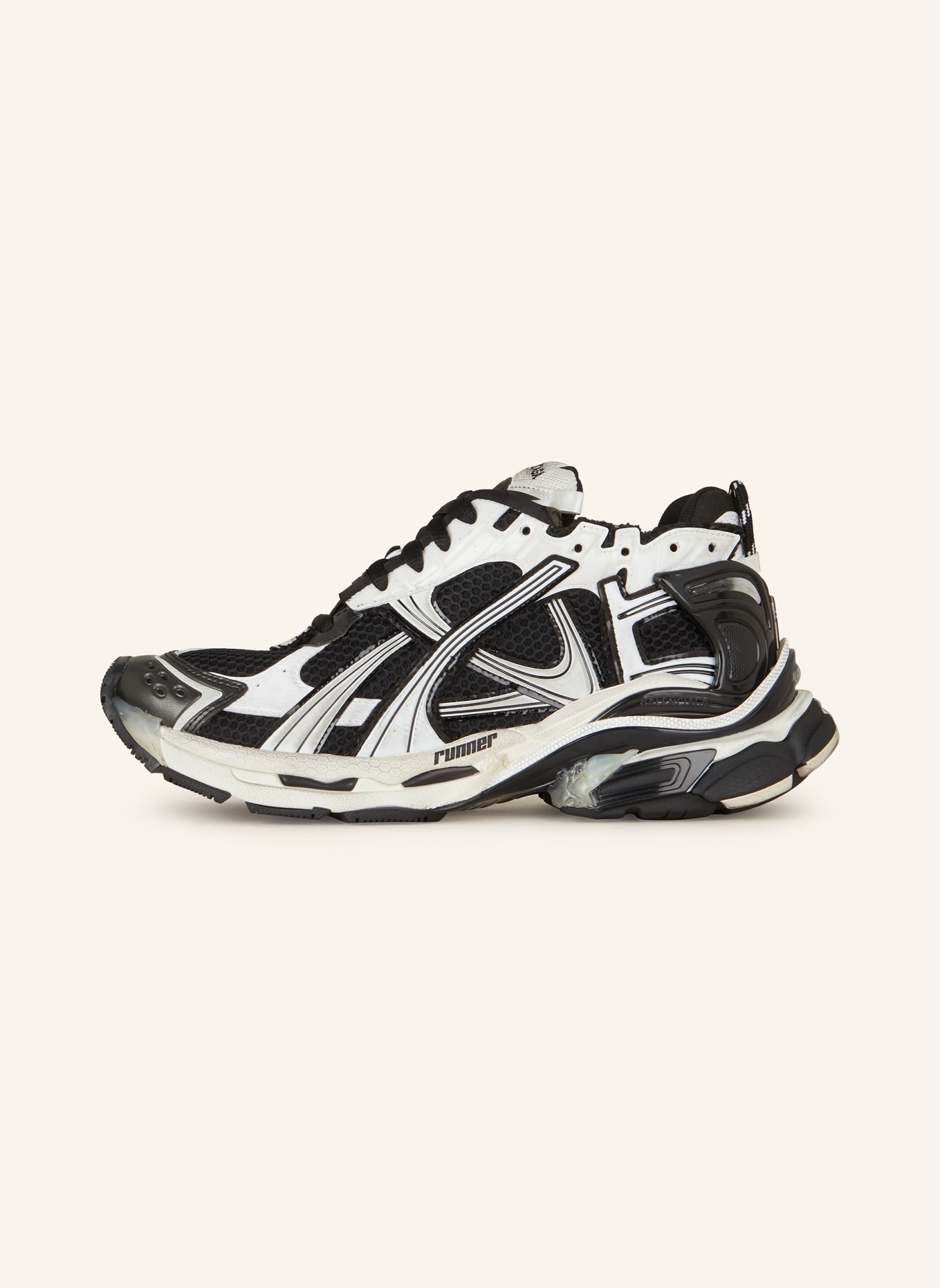 BALENCIAGA Sneaker RUNNER, Farbe: WEISS/ SCHWARZ (Bild 4)