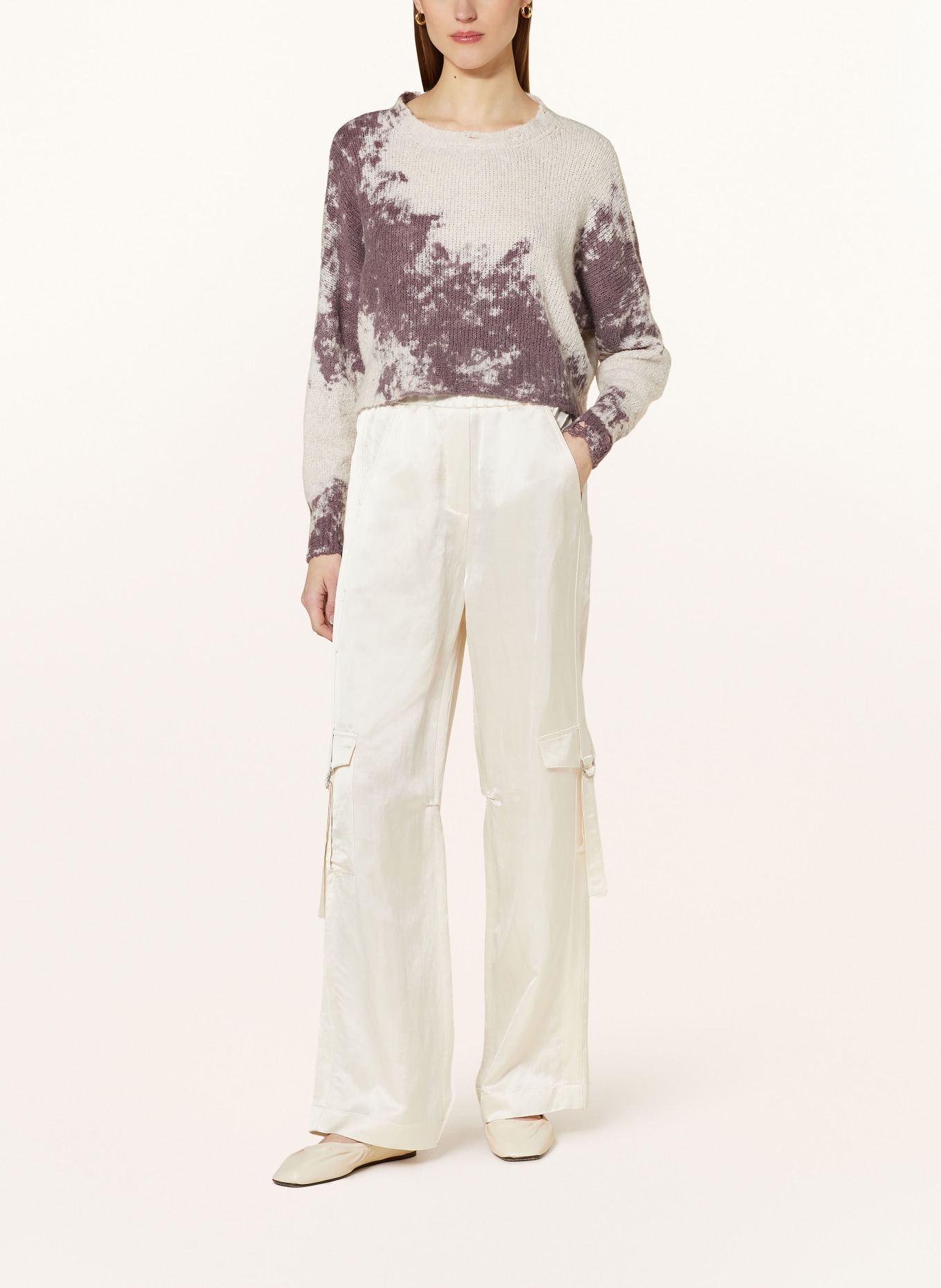 AVANT TOI Cropped-Pullover, Farbe: 18 lavender  grau lavendel (Bild 2)