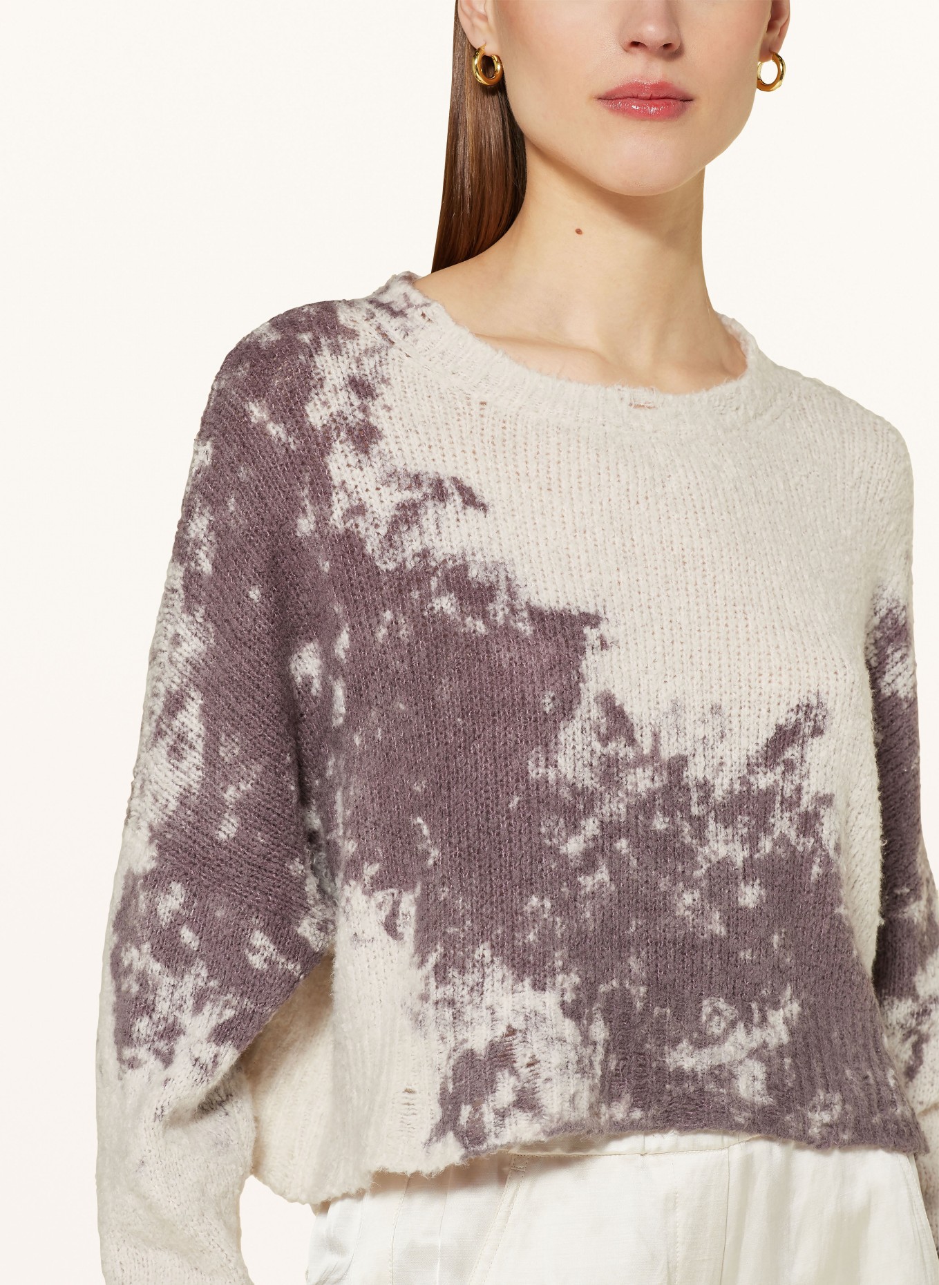 AVANT TOI Cropped-Pullover, Farbe: 18 lavender  grau lavendel (Bild 4)