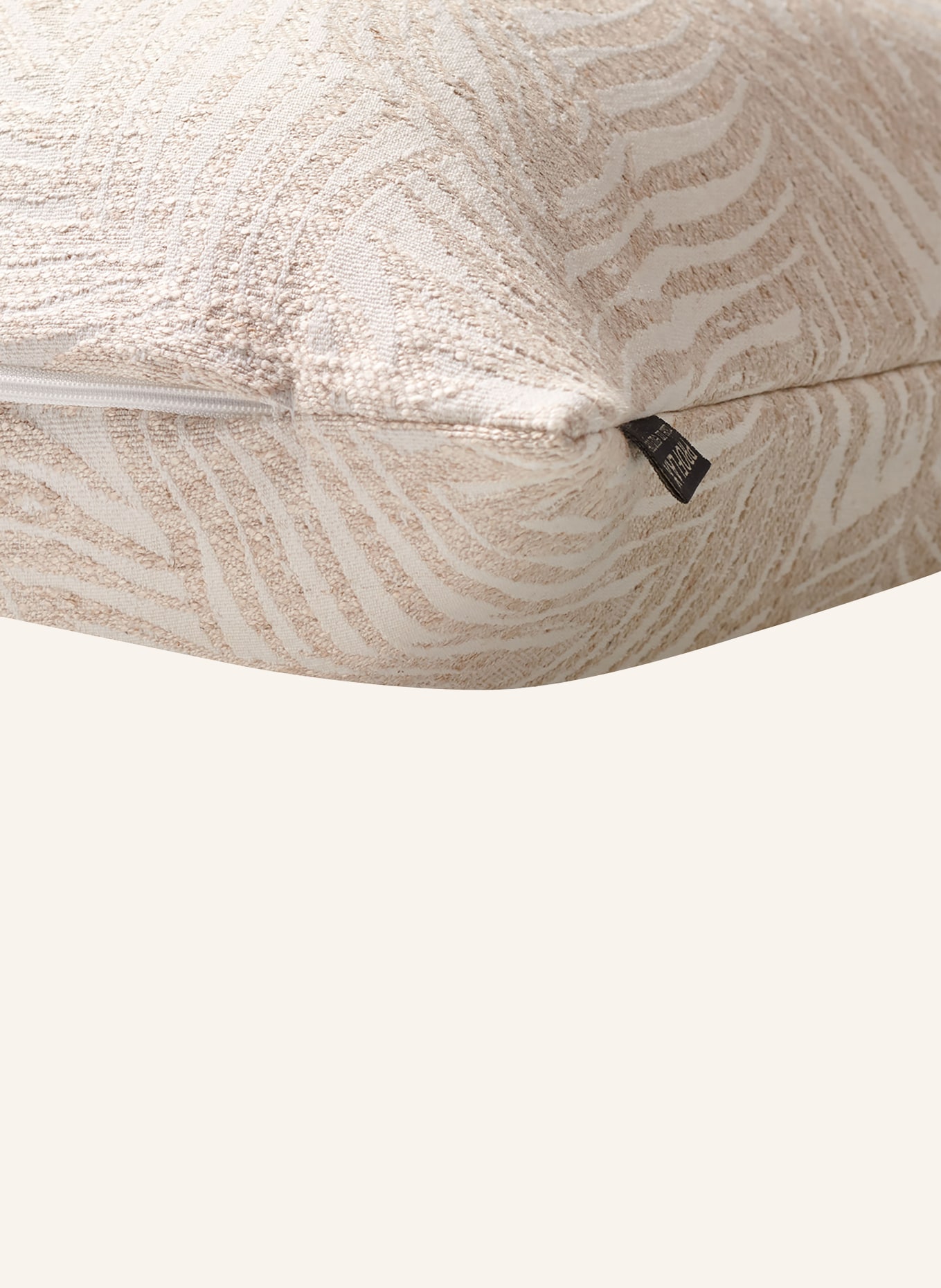 PROFLAX Dekoracyjna poszewka na poduszkę, Kolor: KREMOWY (Obrazek 2)