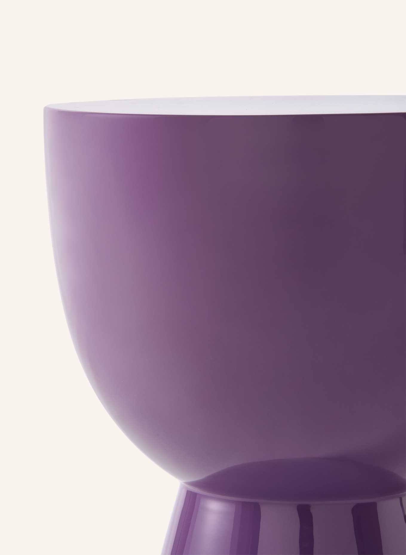 POLSPOTTEN Hocker TAM TAM: DUNKELLILA