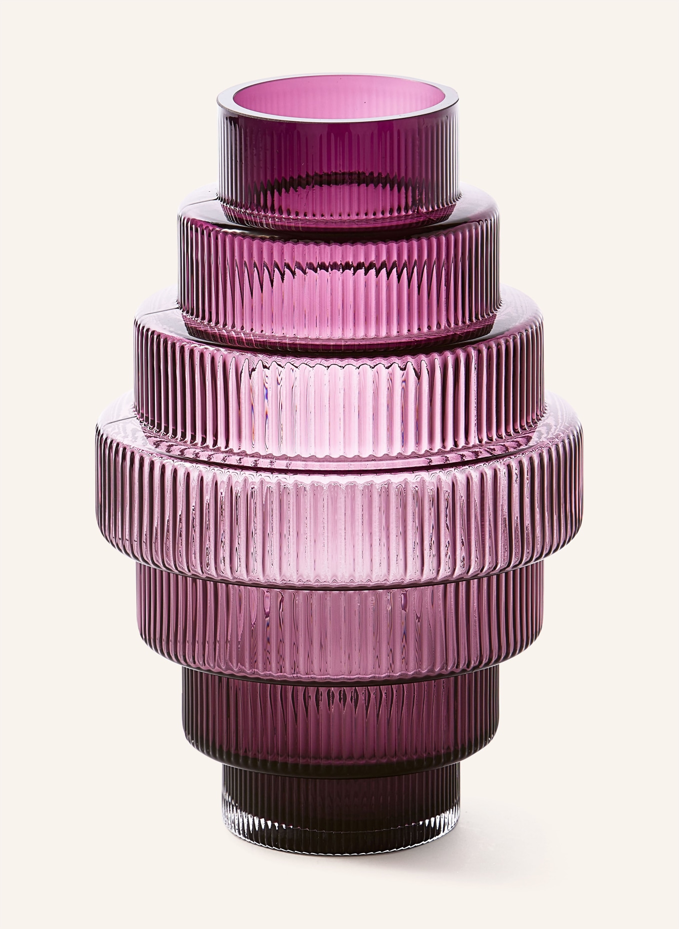 POLSPOTTEN Vase STEPS S, Color: DARK PURPLE (Image 1)