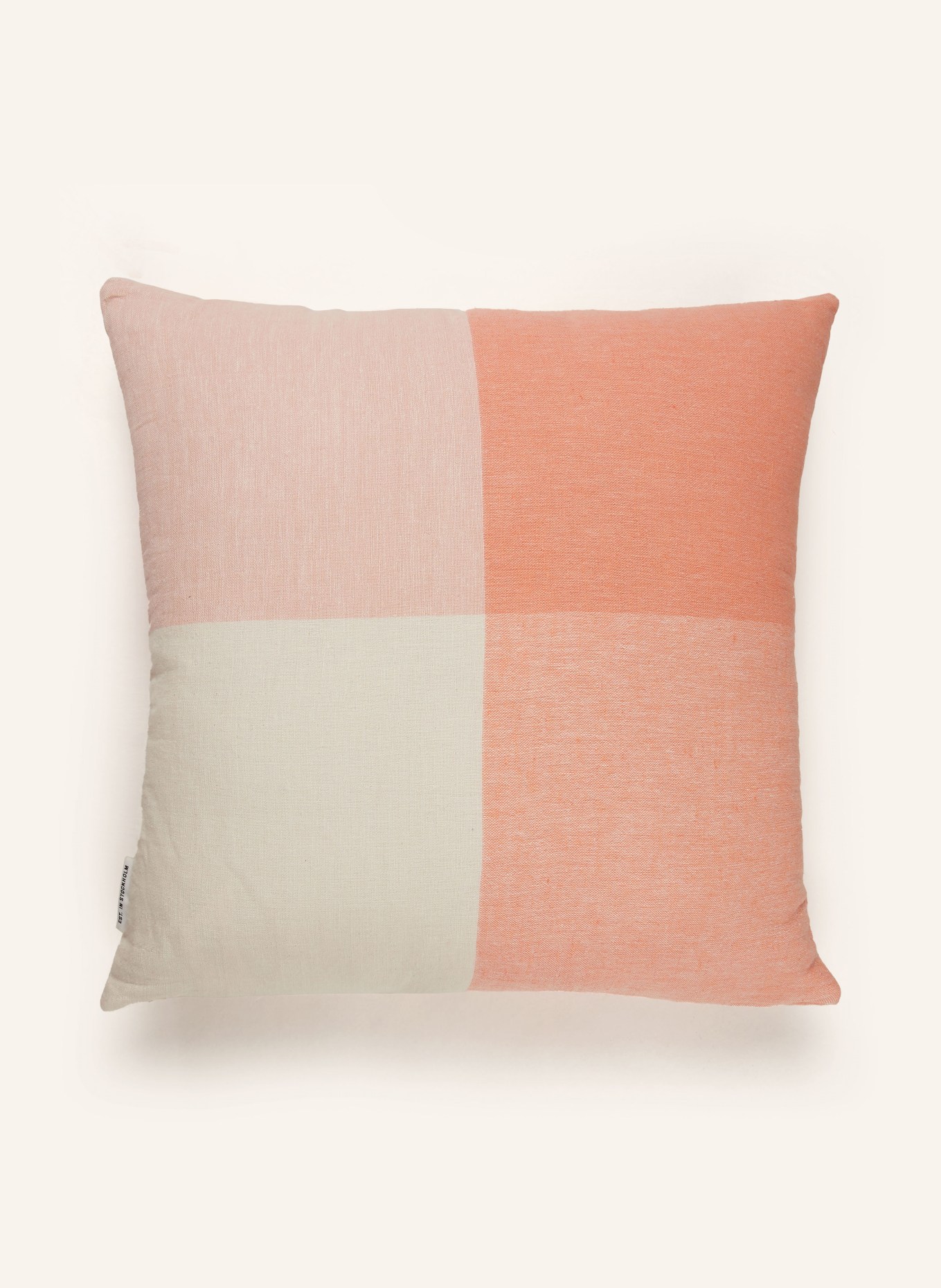 Marc O'Polo Decorative cushion ERLEND, Color: LIGHT ORANGE/ CREAM (Image 2)