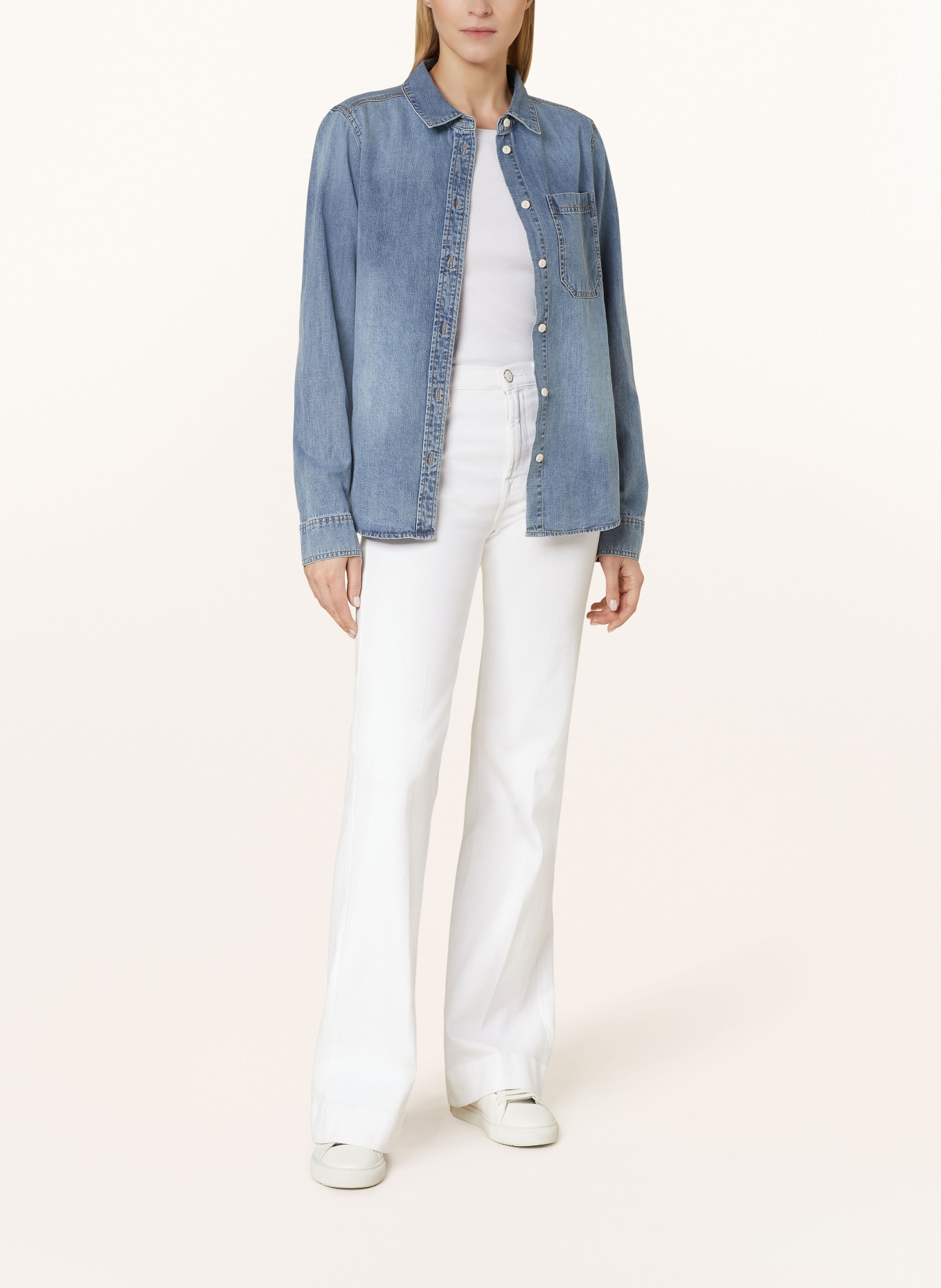 OPUS Bluzka jeansowa FASERA, Kolor: JASNONIEBIESKI (Obrazek 2)