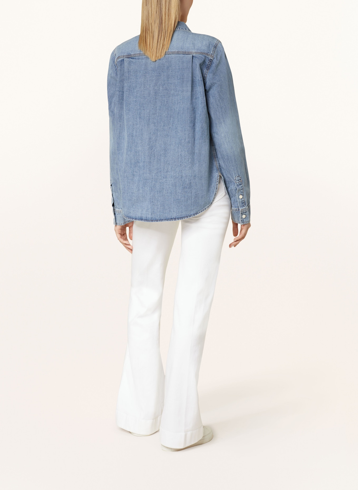 OPUS Denim blouse FASERA, Color: LIGHT BLUE (Image 3)
