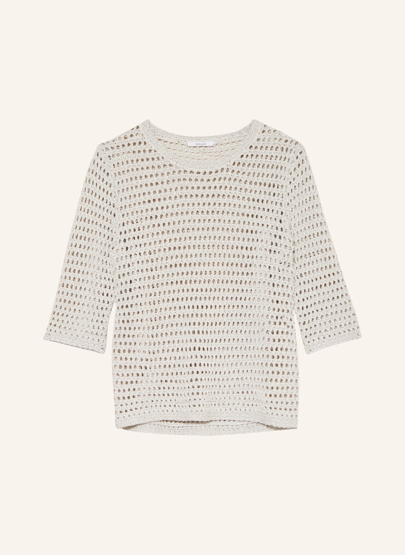 OPUS Knit shirt PERLY, Color: CREAM (Image 1)