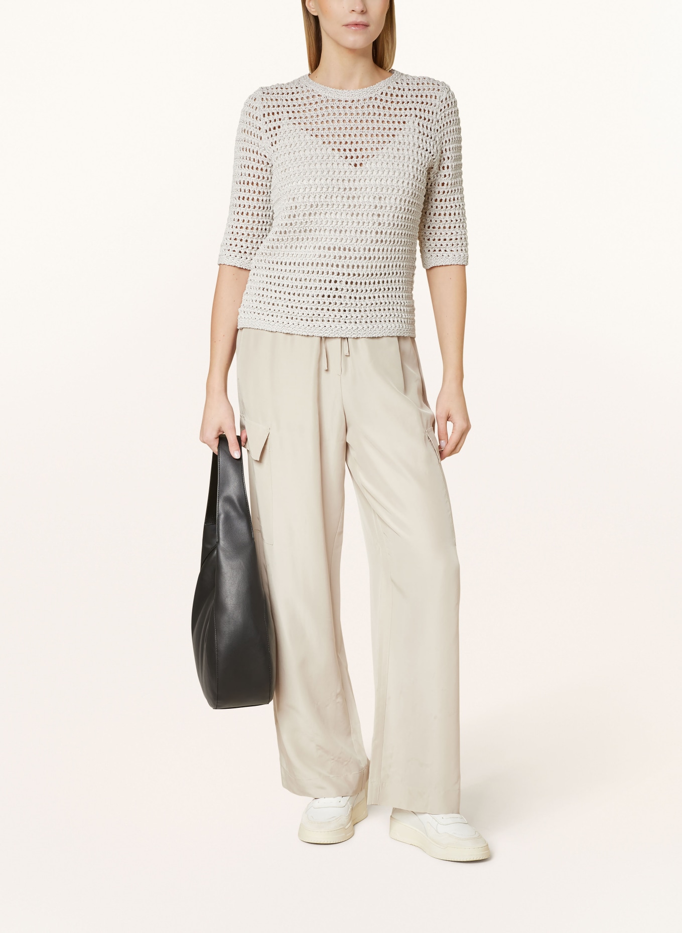 OPUS Knit shirt PERLY, Color: CREAM (Image 2)