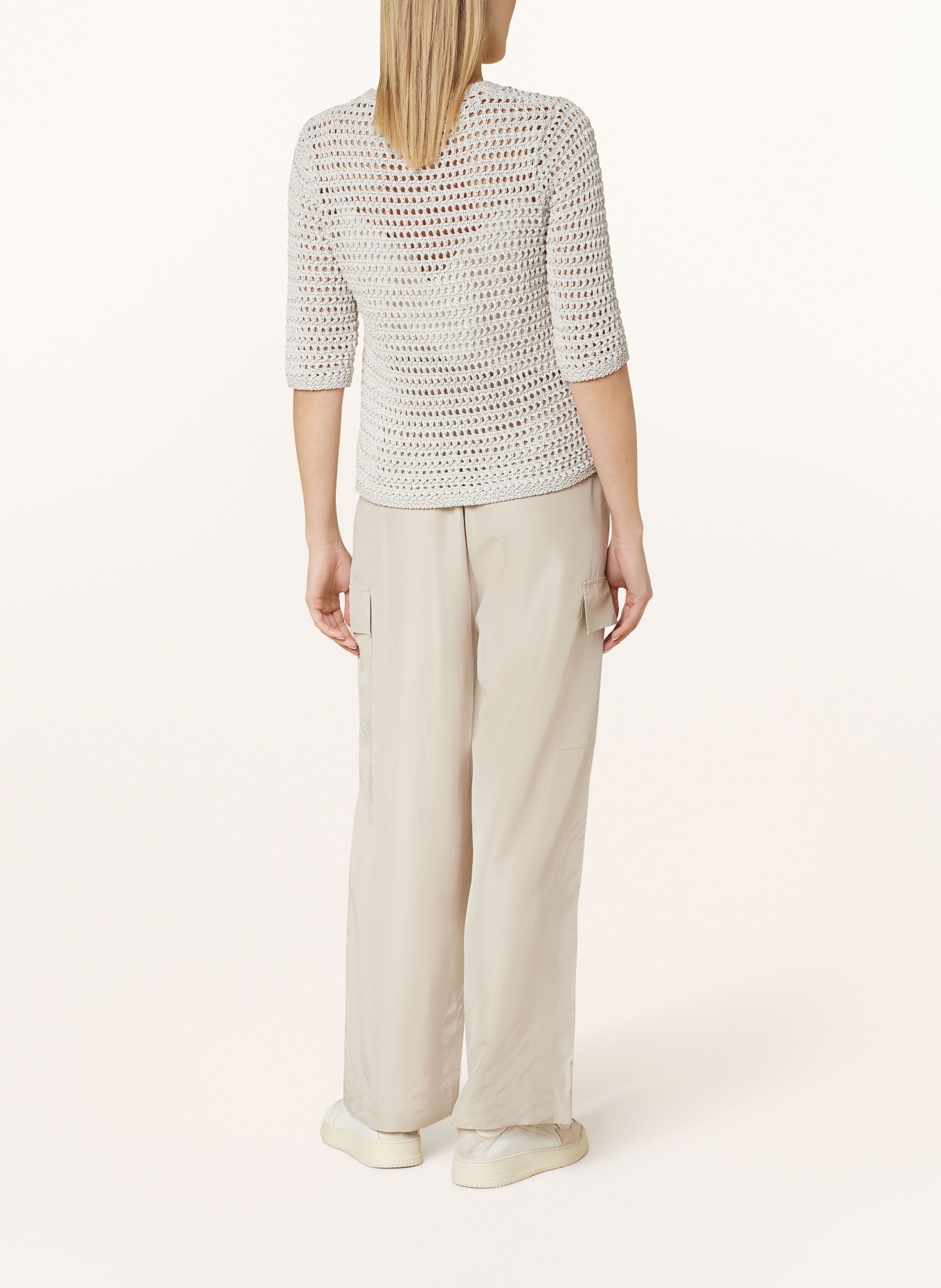 OPUS Knit shirt PERLY, Color: CREAM (Image 3)