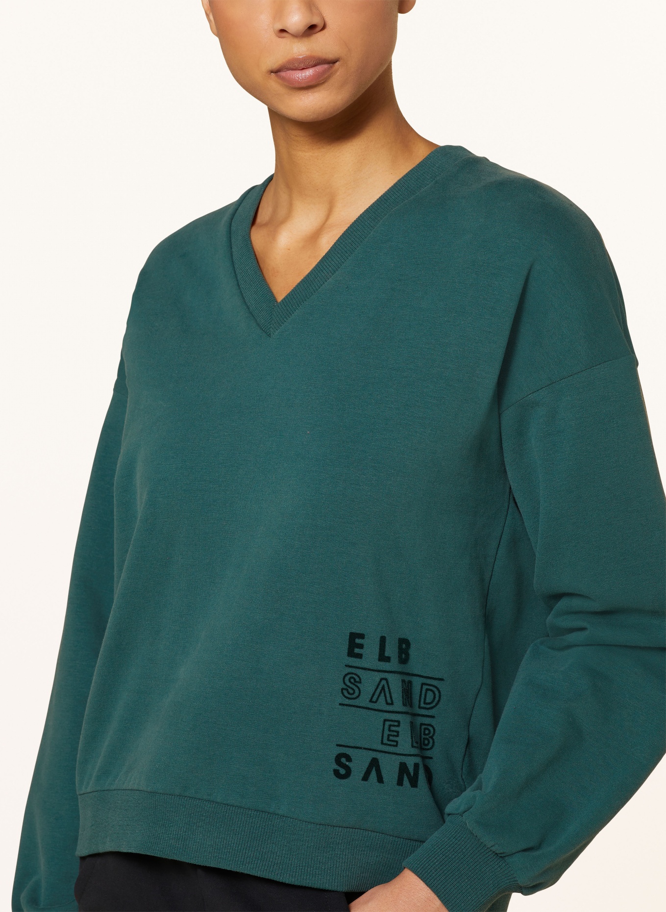 ELBSAND Sweatshirt PERNILLA, Farbe: PETROL (Bild 4)