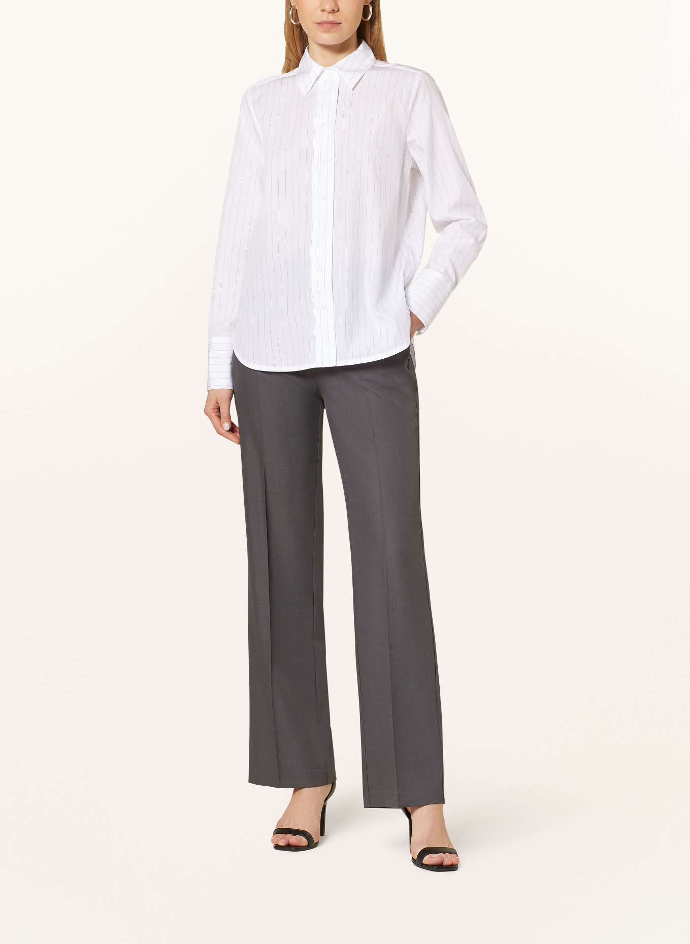 1863 by ETERNA Shirt blouse, Color: BLACK/ WHITE (Image 2)