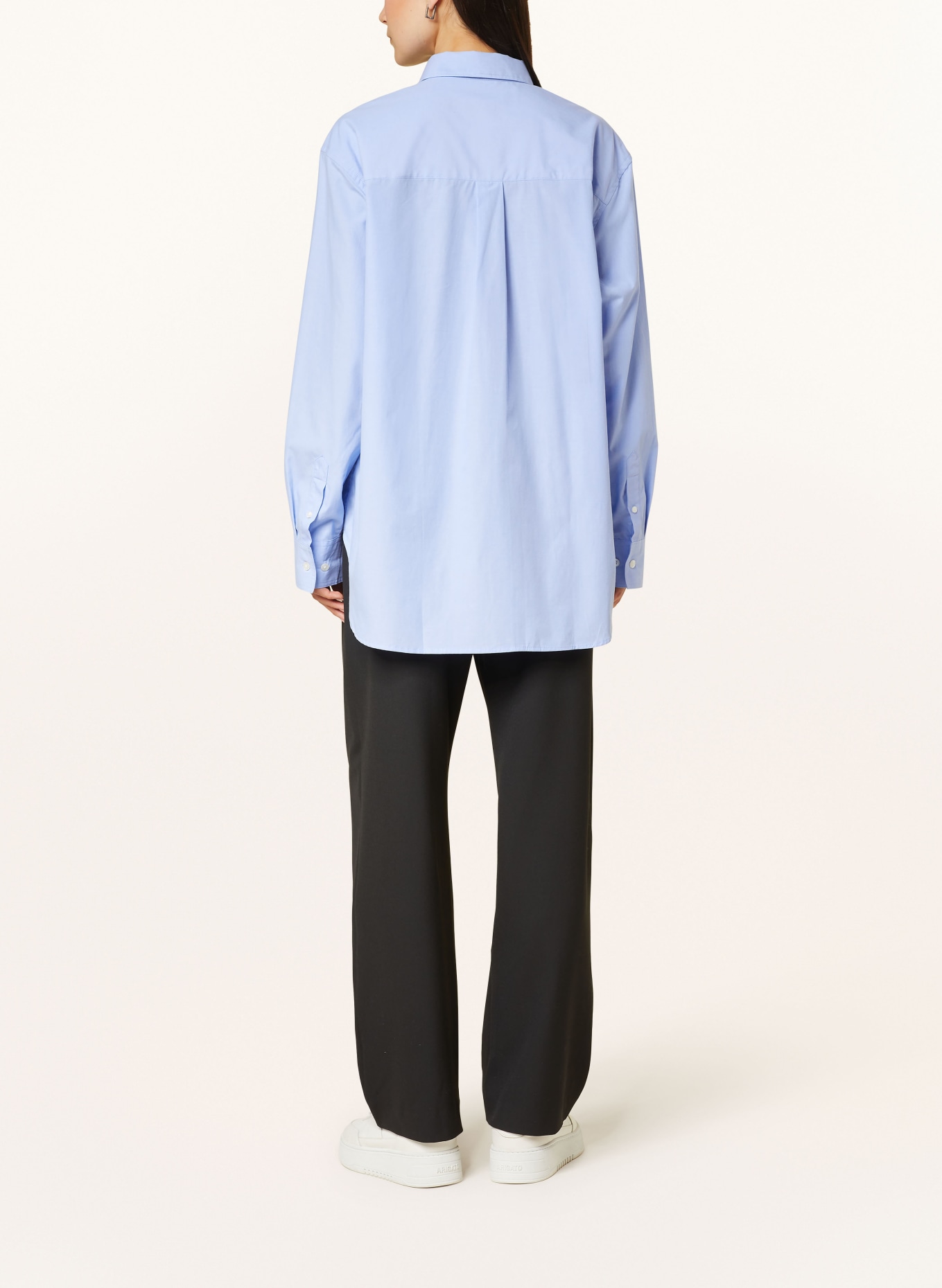 SAMSØE  SAMSØE Oversized-Hemdbluse SALOVA: HELLBLAU