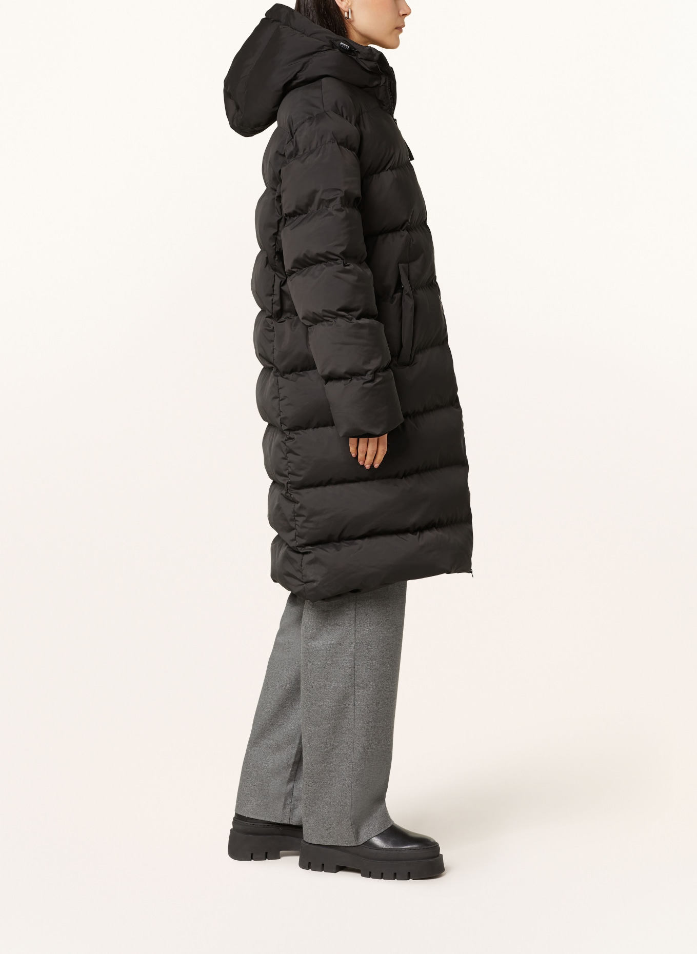 SAMSØE SAMSØE Steppmantel SASERAN: SCHWARZ