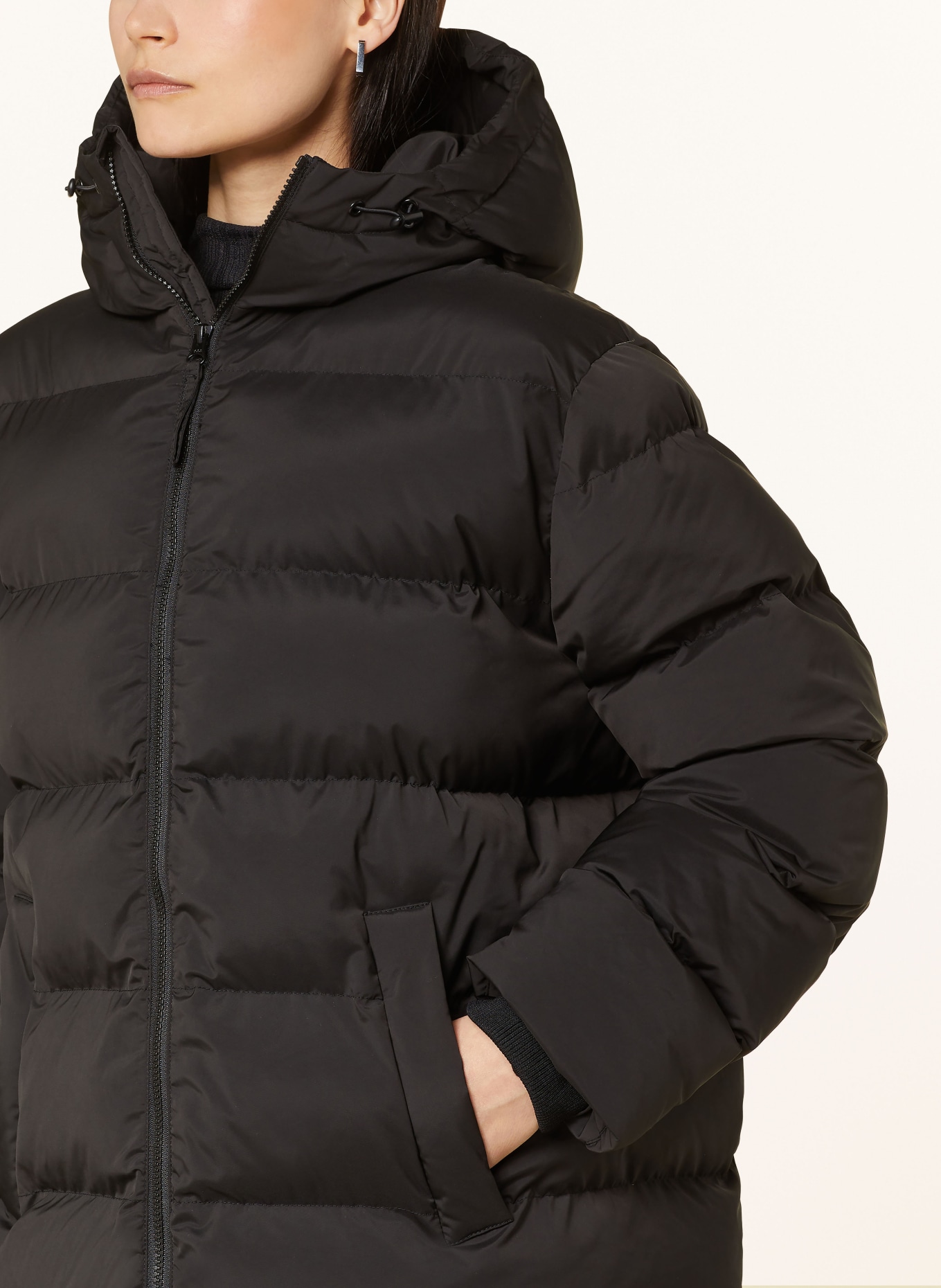 SAMSØE SAMSØE Steppmantel SASERAN: SCHWARZ