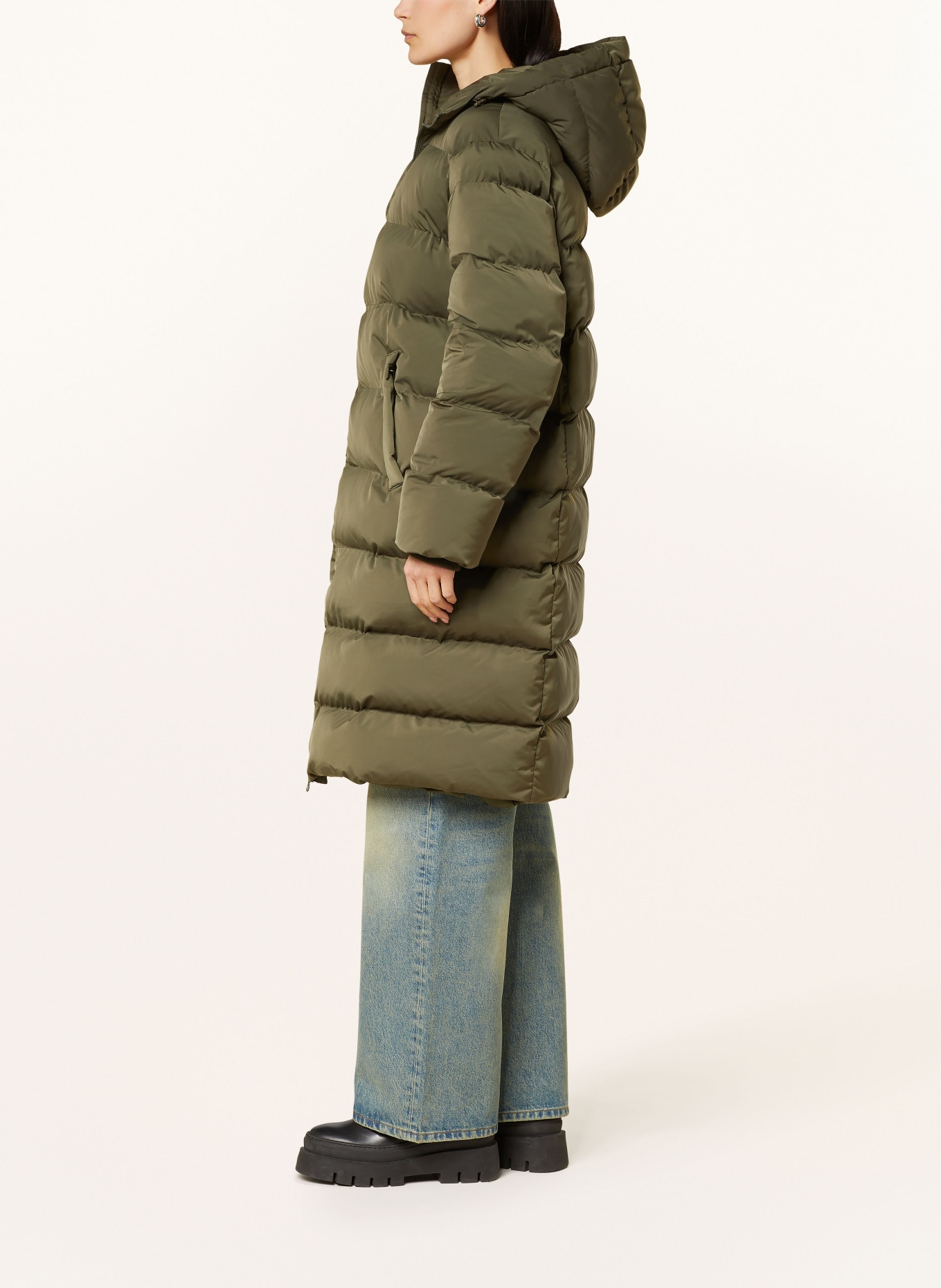 SAMSØE SAMSØE Płaszcz pikowany SASERAN: CIEMNOZIELONY