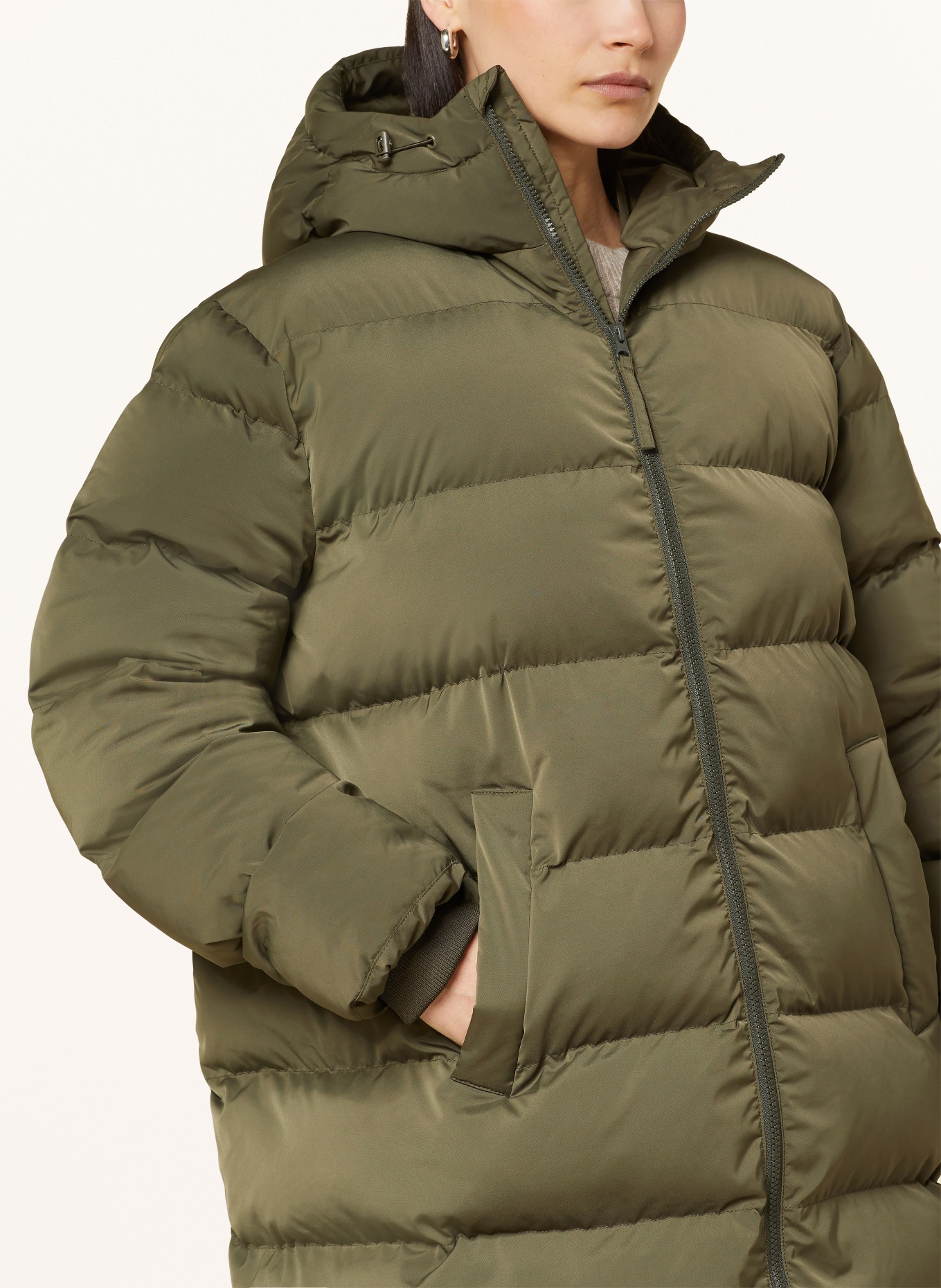 SAMSØE SAMSØE Płaszcz pikowany SASERAN: CIEMNOZIELONY