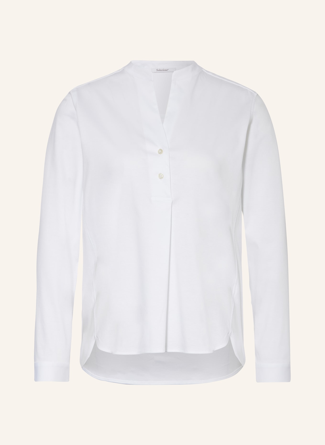 Soluzione Shirt blouse made of jersey, Color: WHITE (Image 1)