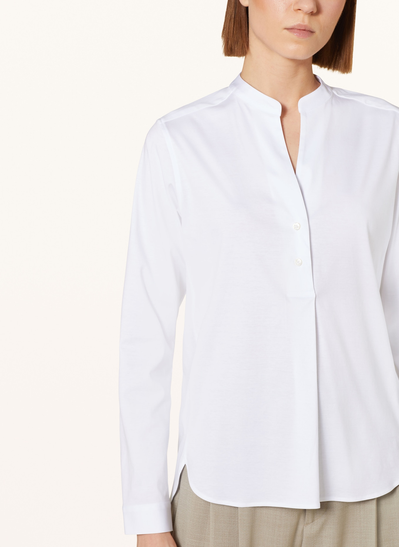 Soluzione Shirt blouse made of jersey, Color: WHITE (Image 4)