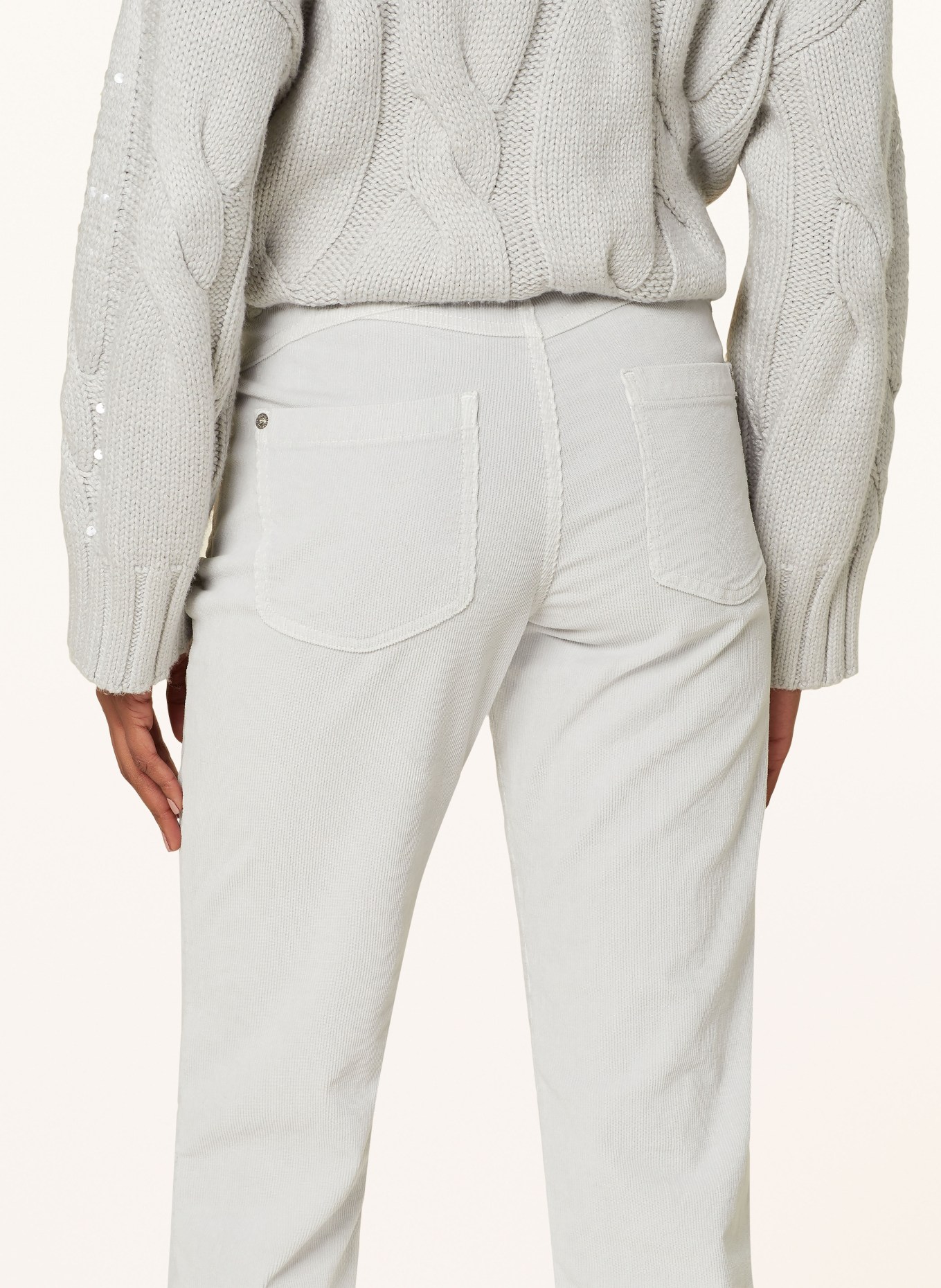 MARC AUREL Corduroy trousers, Color: LIGHT GRAY (Image 5)