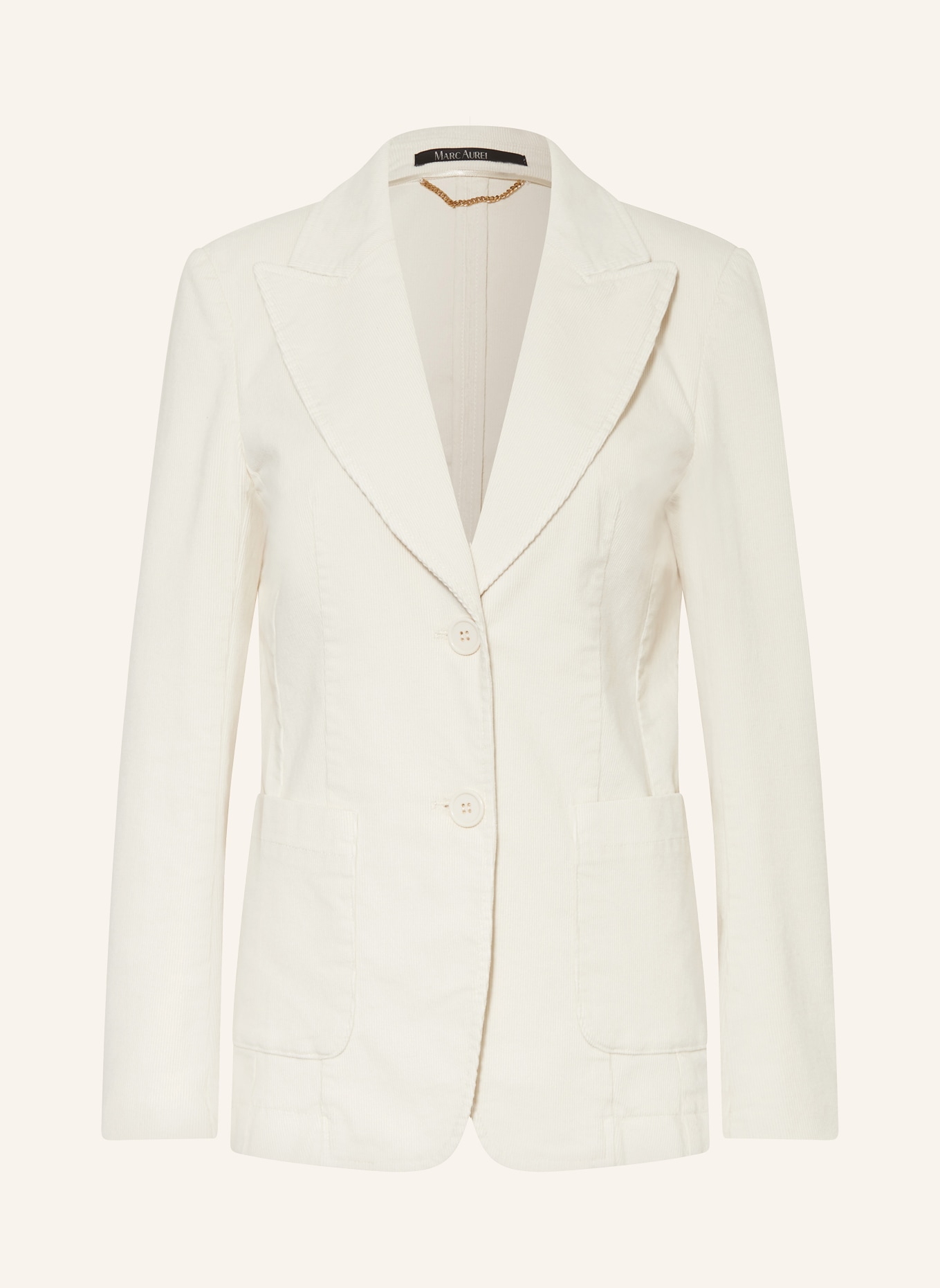 MARC AUREL Corduroy blazer, Color: ECRU (Image 1)