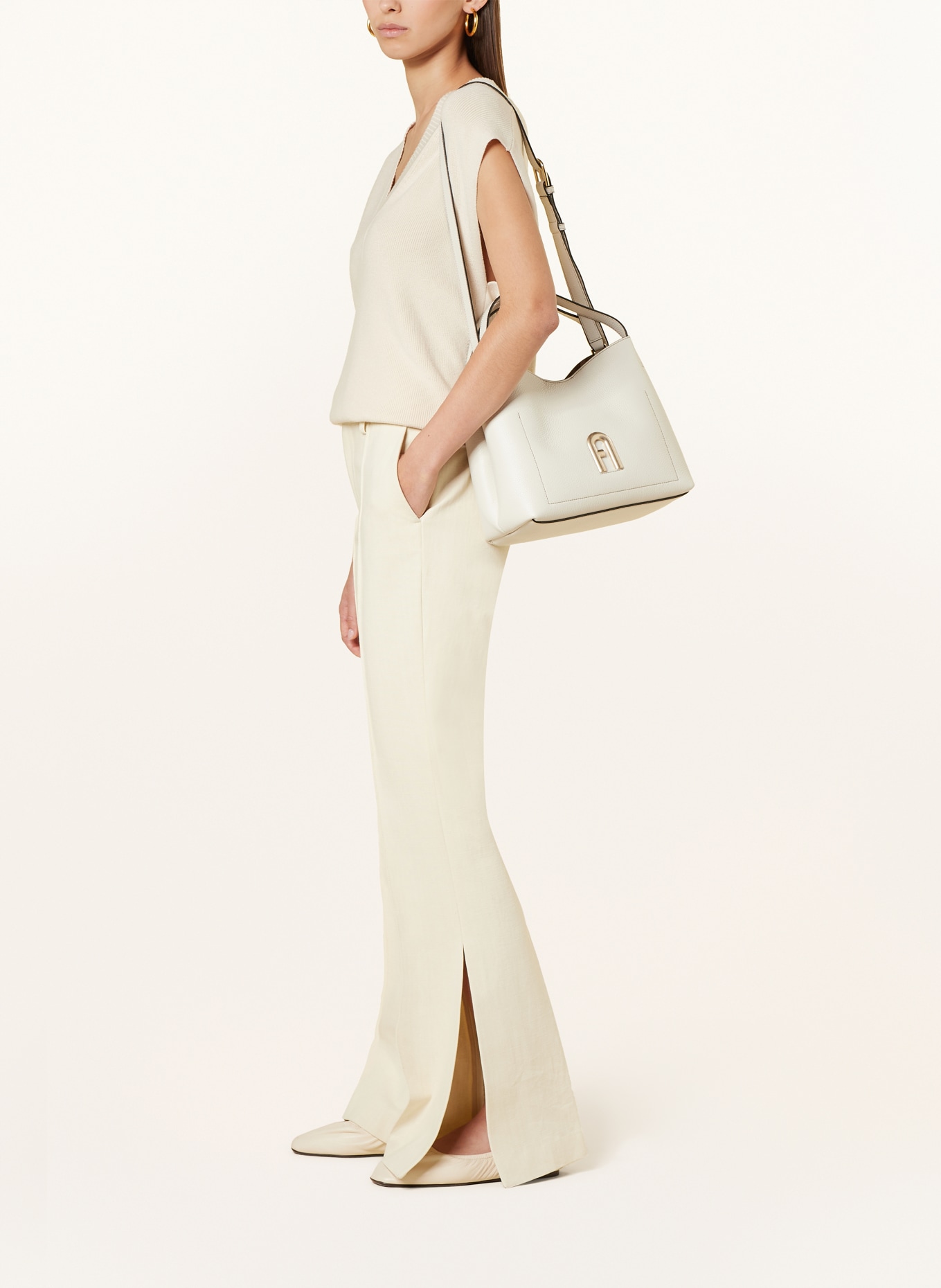 FURLA Hobo bag PRIMULA, Color: WHITE (Image 5)