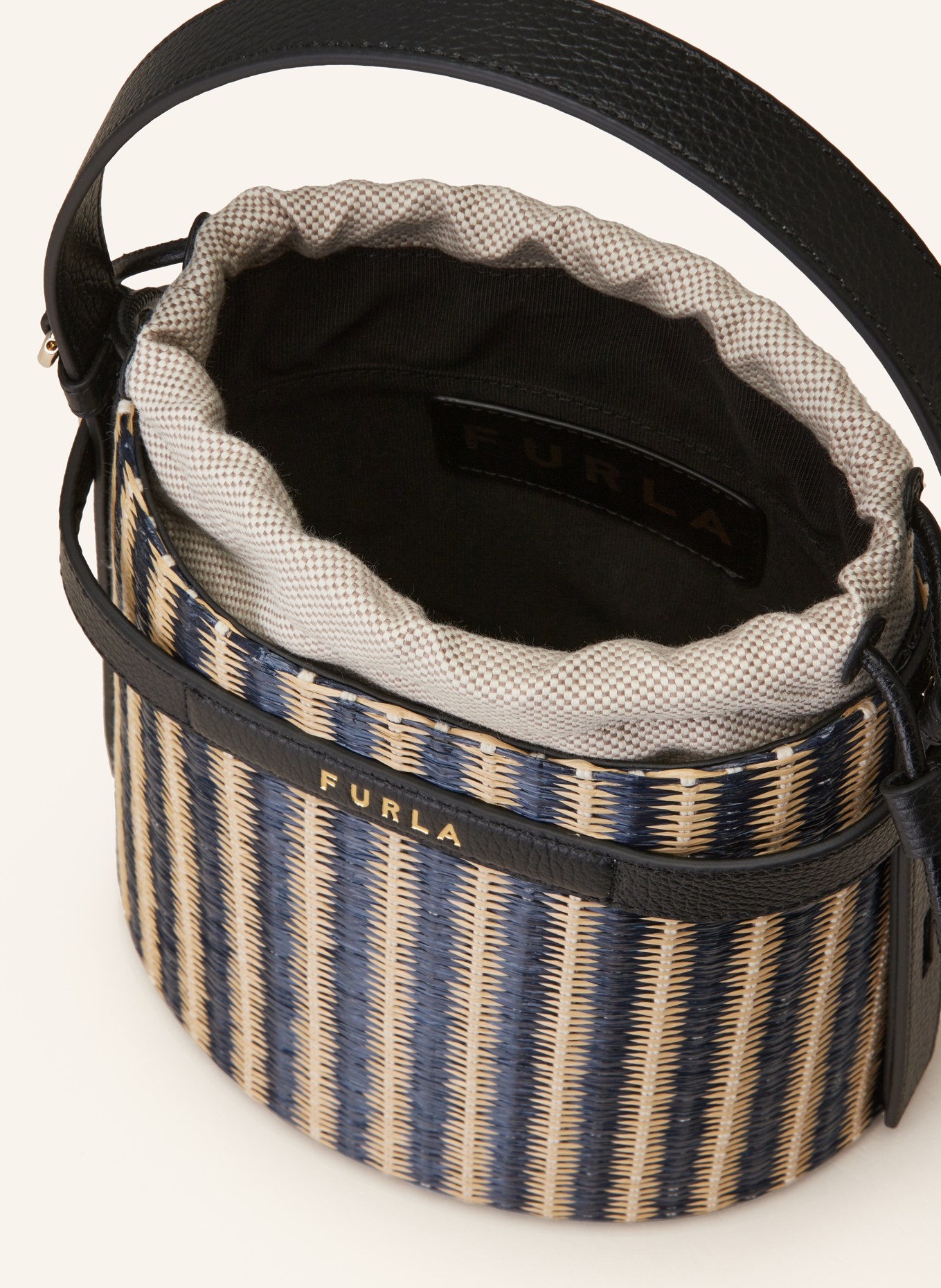 FURLA Handbag, Color: DARK BLUE/ BEIGE (Image 3)