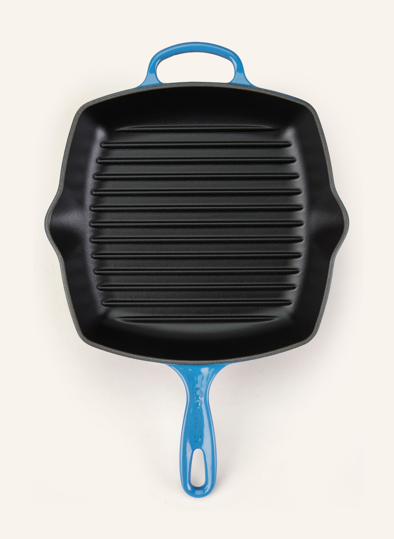 LE CREUSET Patelnia do grillowania SIGNATURE, Kolor: AZURE BLUE (Obrazek 2)