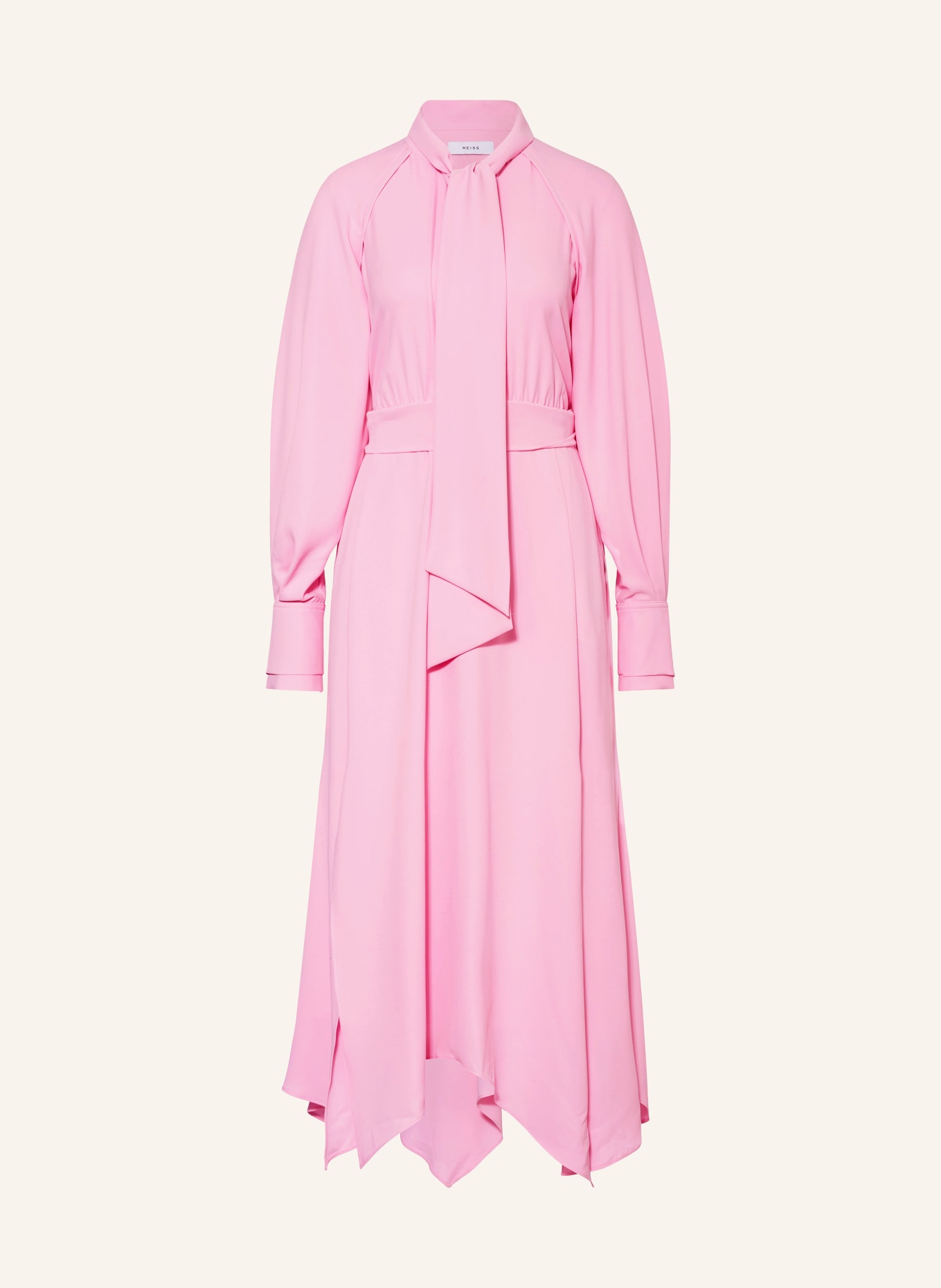 REISS Bow tie collar dress ERICA, Color: PINK (Image 1)