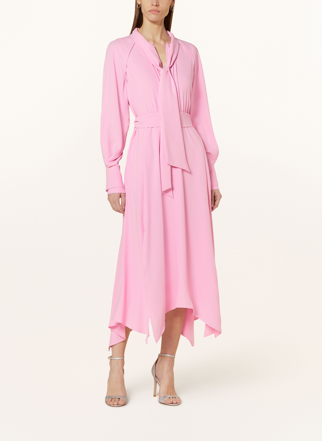 REISS Bow tie collar dress ERICA, Color: PINK (Image 2)