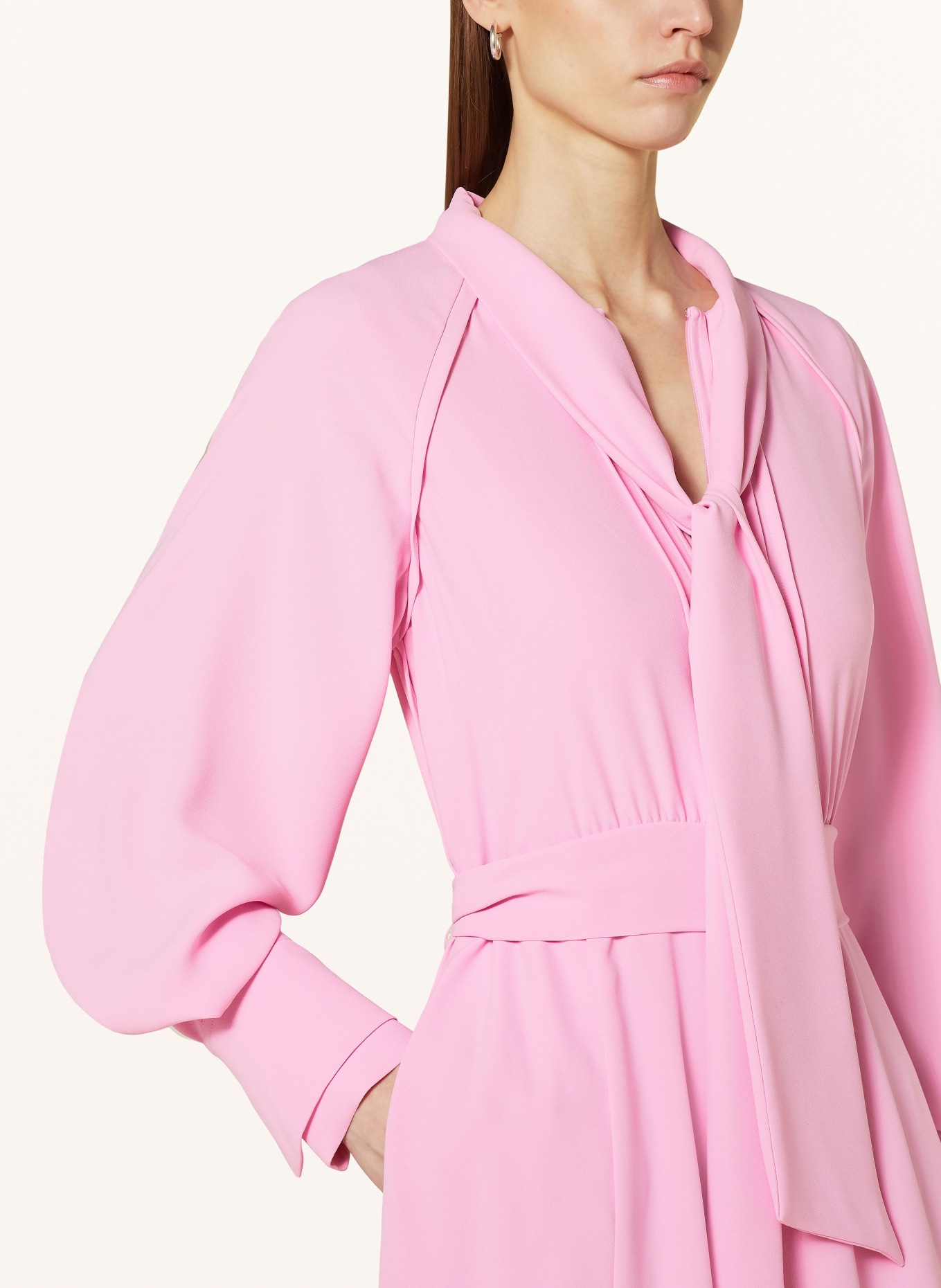 REISS Bow tie collar dress ERICA, Color: PINK (Image 4)