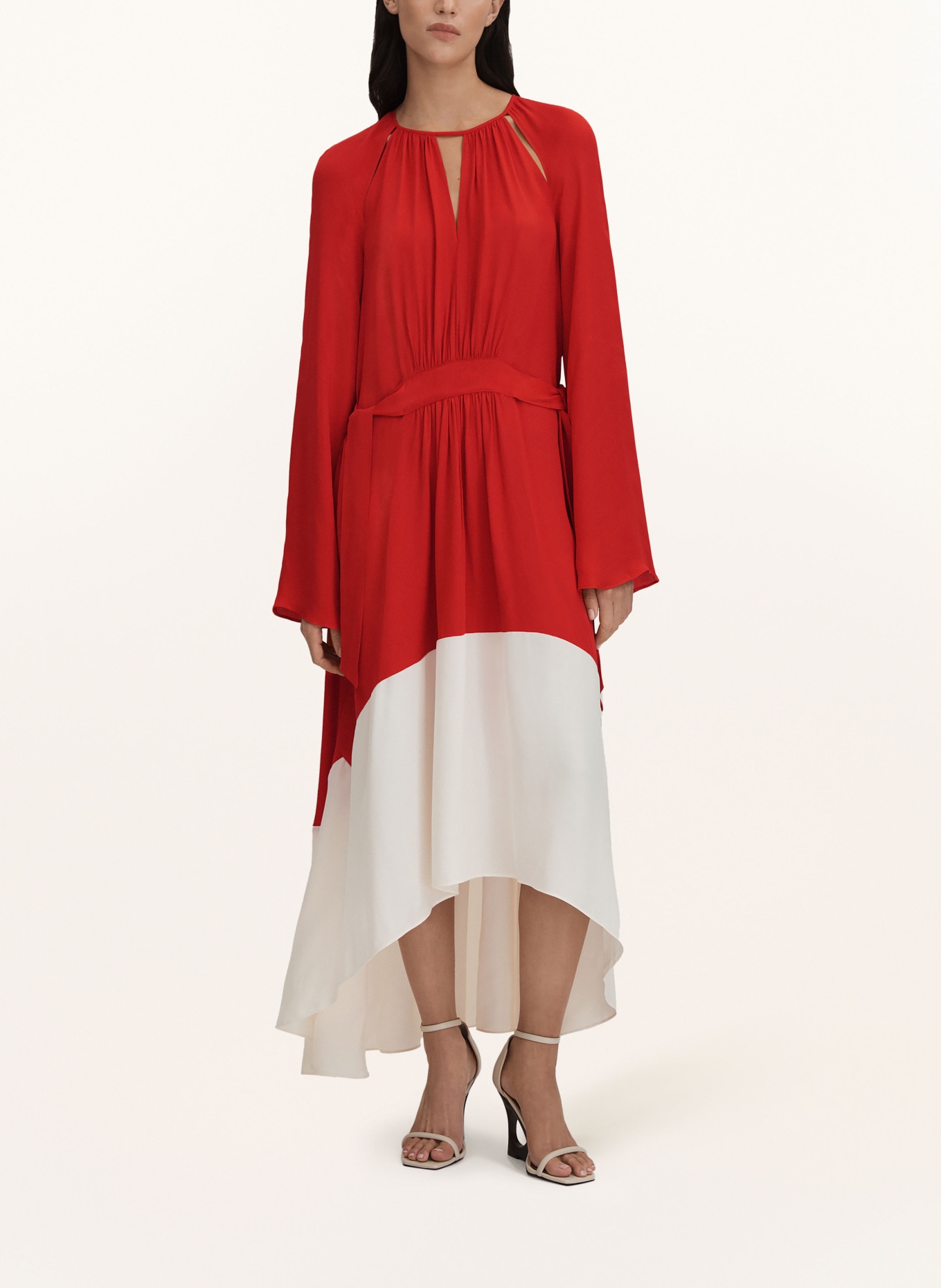 REISS Dress LUELLA, Color: ORANGE/ CREAM (Image 2)