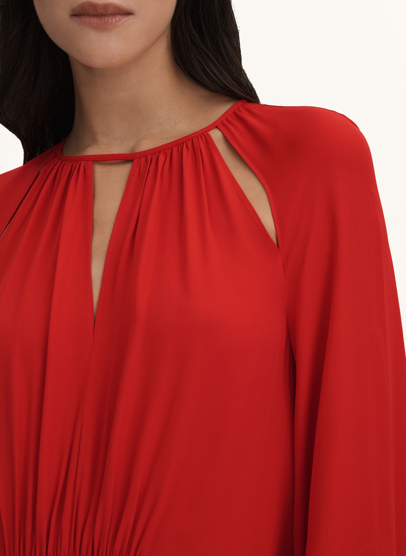 REISS Dress LUELLA, Color: ORANGE/ CREAM (Image 4)