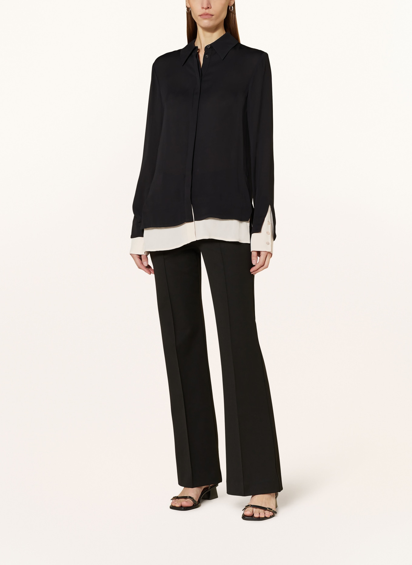 REISS Shirt blouse NILA, Color: BLACK/ NUDE (Image 2)