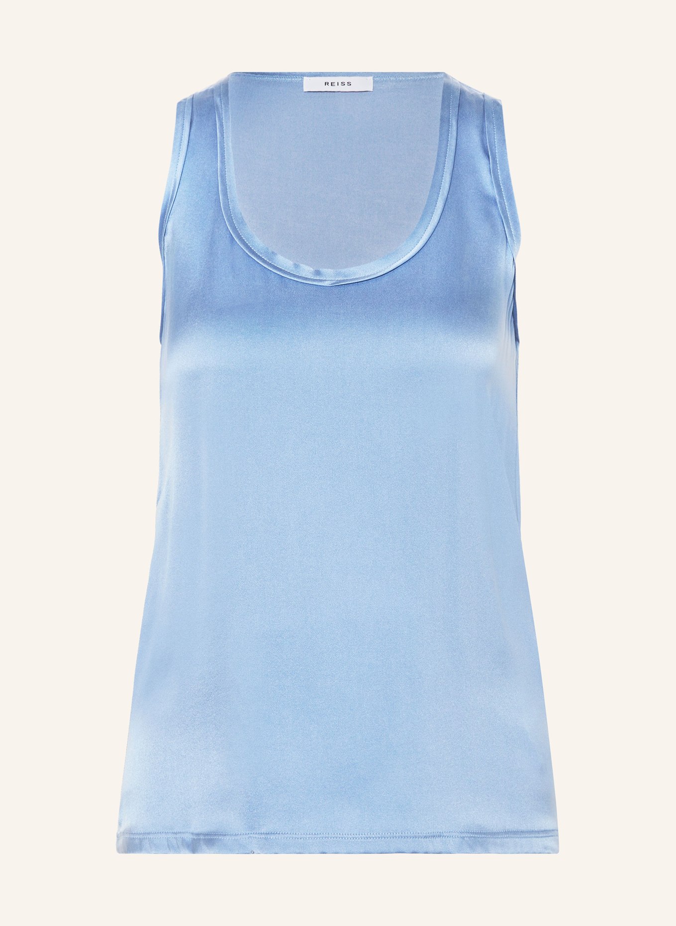 REISS Top RILEY in mixed materials, Color: BLUE (Image 1)